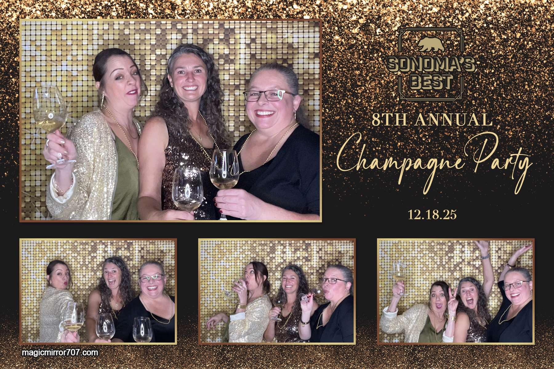 Champange Party | View more photos from the event at gallery.magicmirror707.com/u/MagicMirror707/Champange-Party