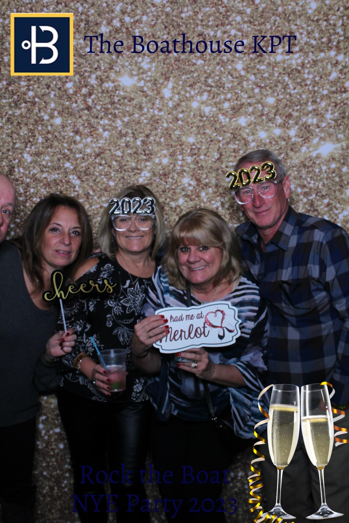 The Boathouse Restaurant Rock the Boat NYE Party 2023 | View more photos from the event at gallery.mainemagicmirror.com/u/MaineMagicMirror/The-Boathouse-Restaurant-Rock-the-Boat-NYE-Party-2023