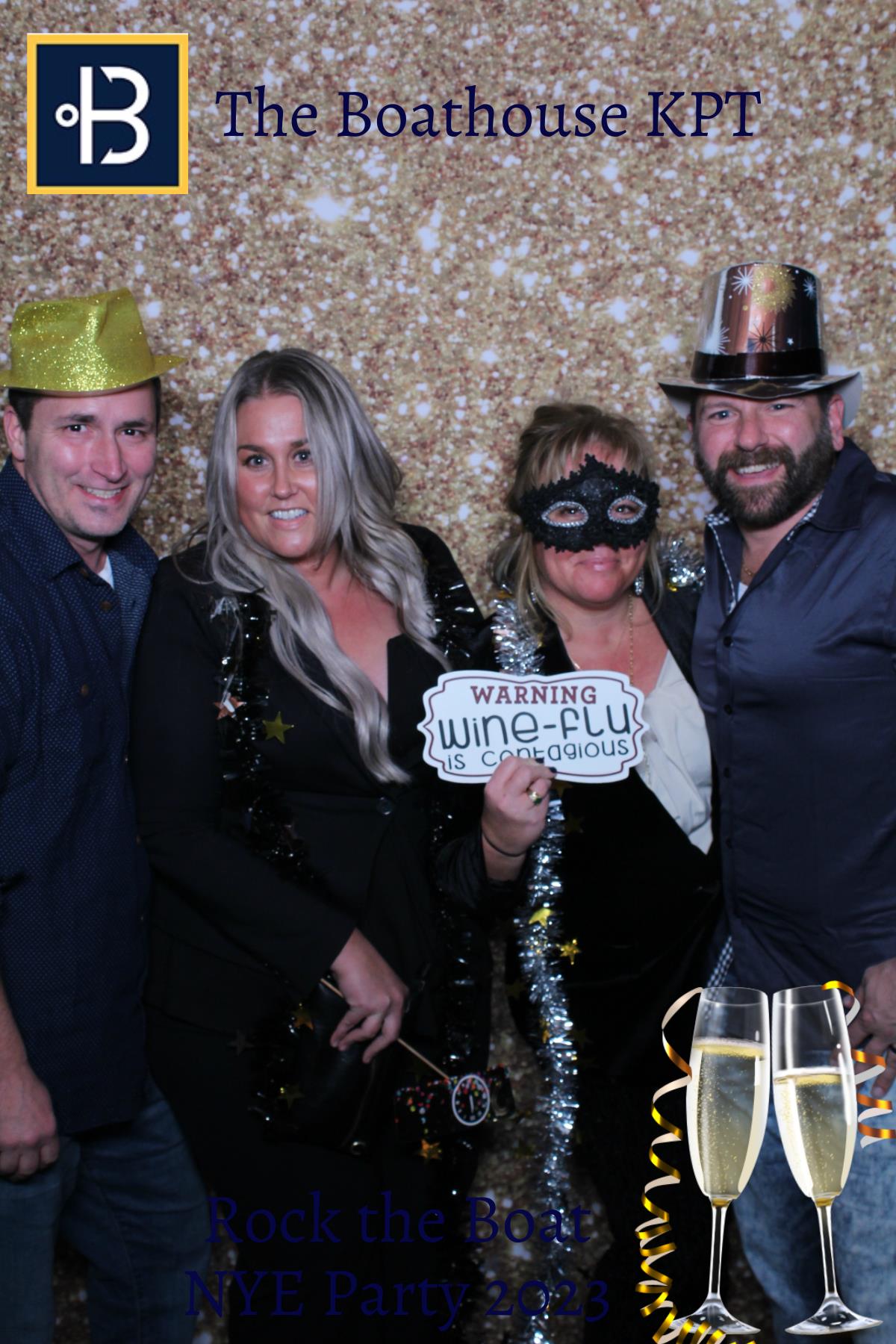 The Boathouse Restaurant Rock the Boat NYE Party 2023 | View more photos from the event at gallery.mainemagicmirror.com/u/MaineMagicMirror/The-Boathouse-Restaurant-Rock-the-Boat-NYE-Party-2023