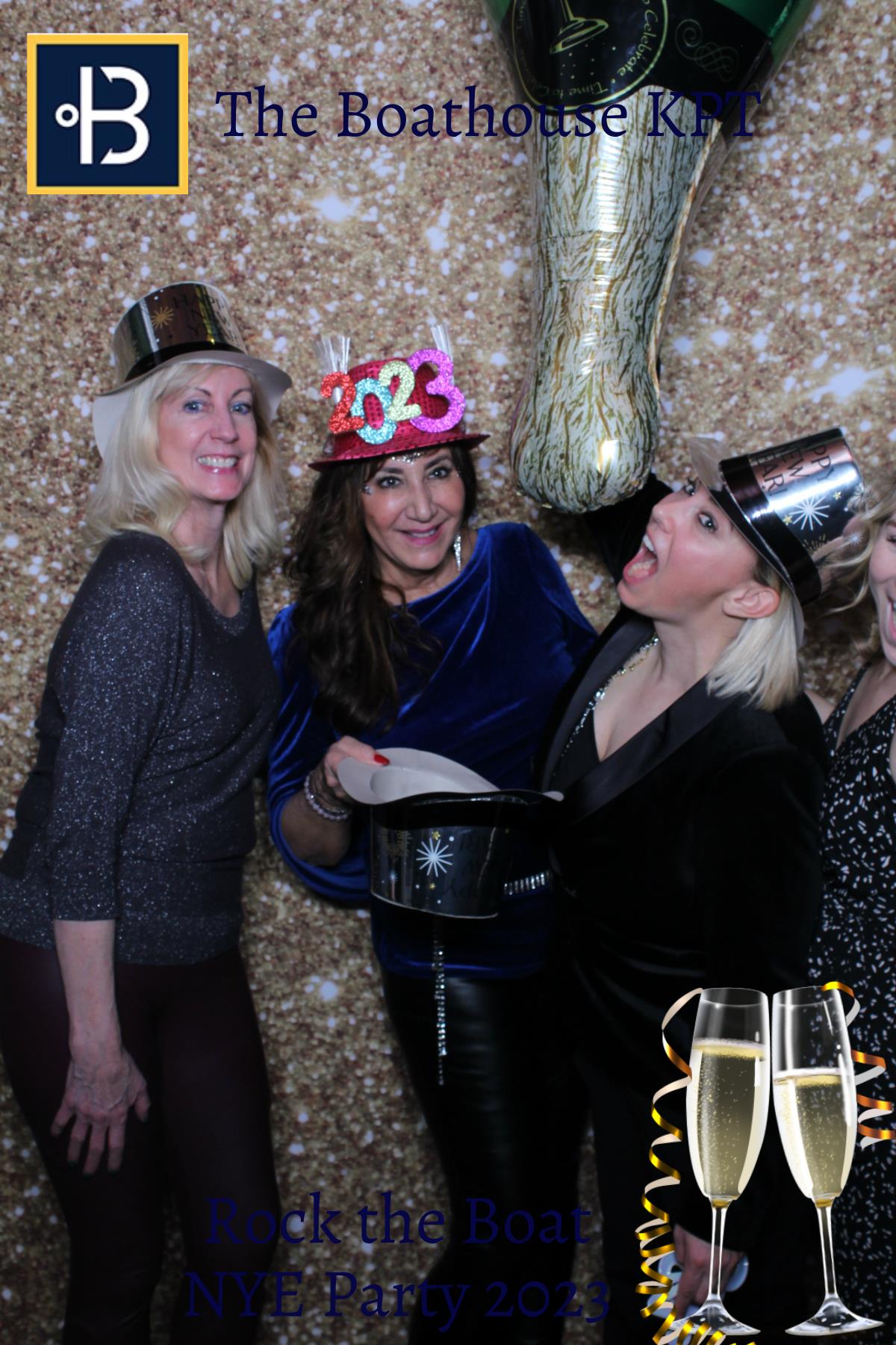 The Boathouse Restaurant Rock the Boat NYE Party 2023 | View more photos from the event at gallery.mainemagicmirror.com/u/MaineMagicMirror/The-Boathouse-Restaurant-Rock-the-Boat-NYE-Party-2023