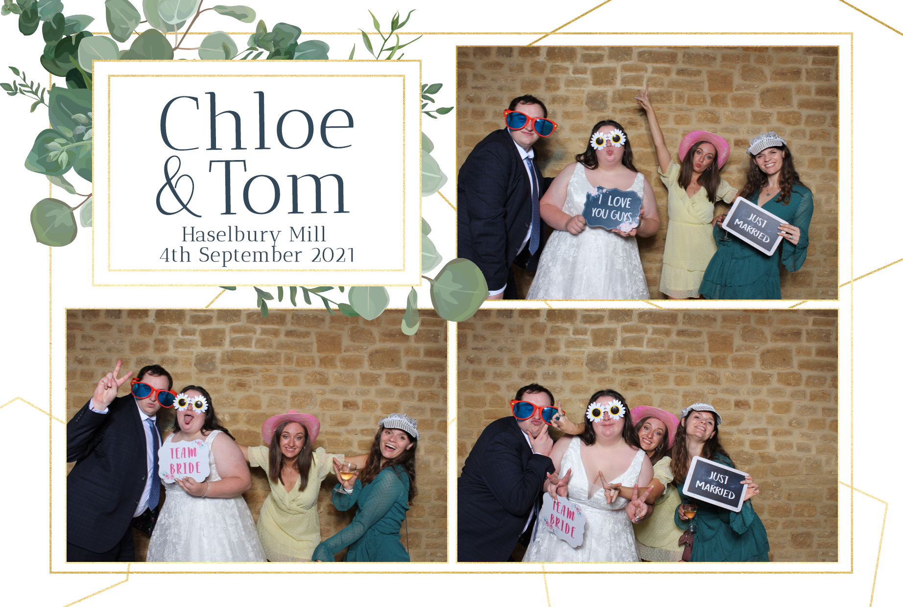 Chloe & Tom | View more photos from the event at images.mobile-photo-booth.com/u/MobilePhotoBoothUK/Chloe-Tom
