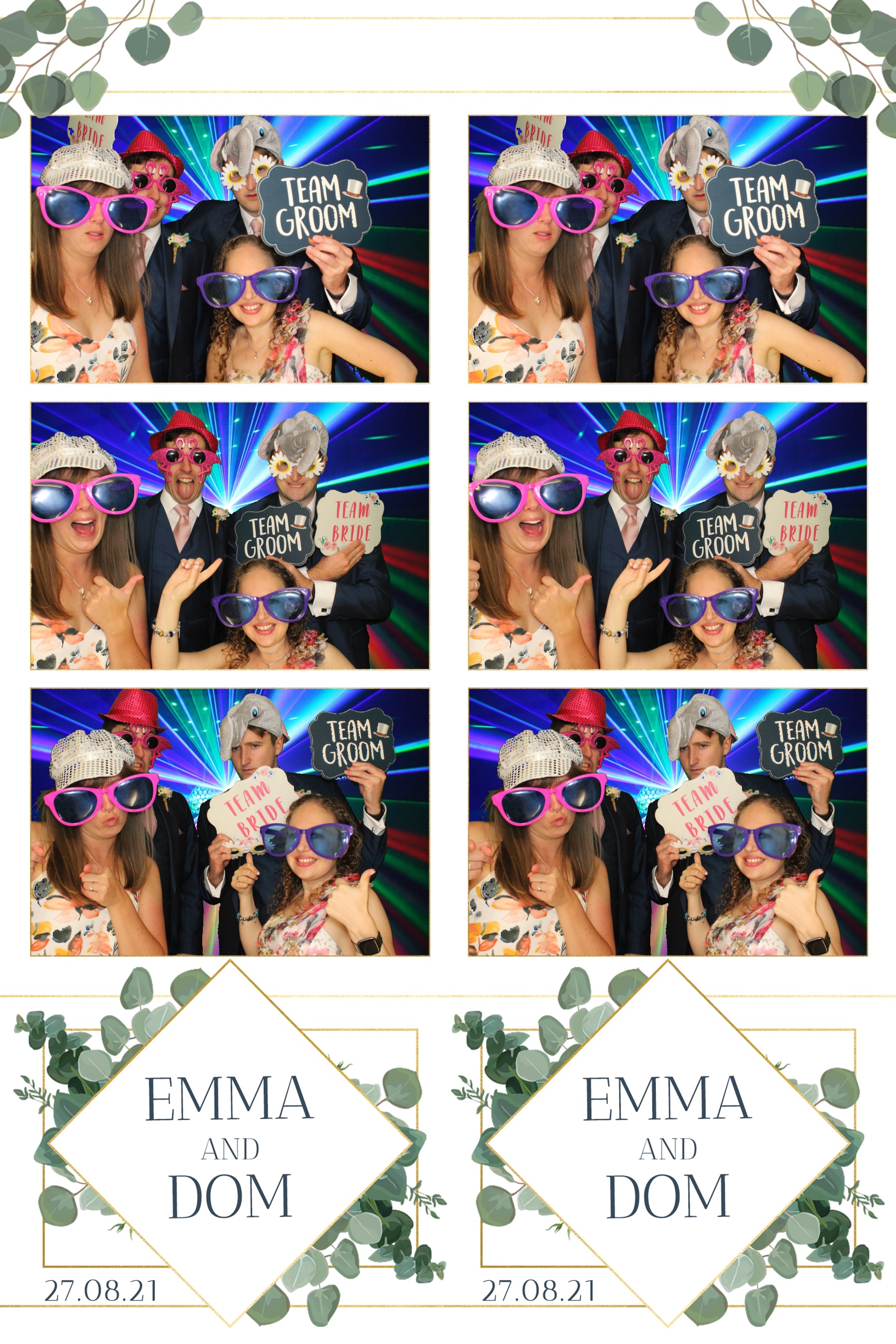 Emma & Dom | View more photos from the event at images.mobile-photo-booth.com/u/MobilePhotoBoothUK/Emma-Dom