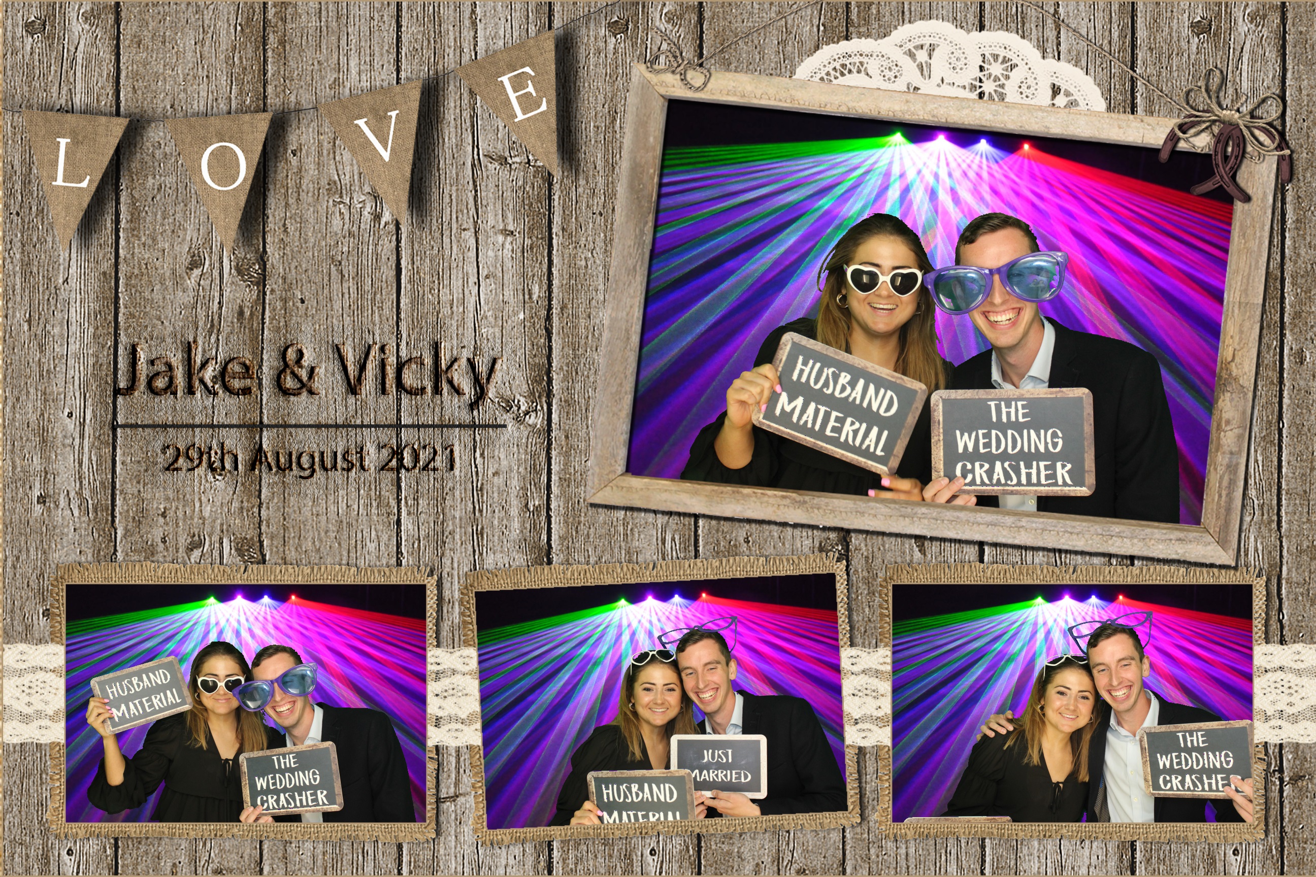 Jake & Vicky | View more photos from the event at images.mobile-photo-booth.com/u/MobilePhotoBoothUK/Jake-Vicky