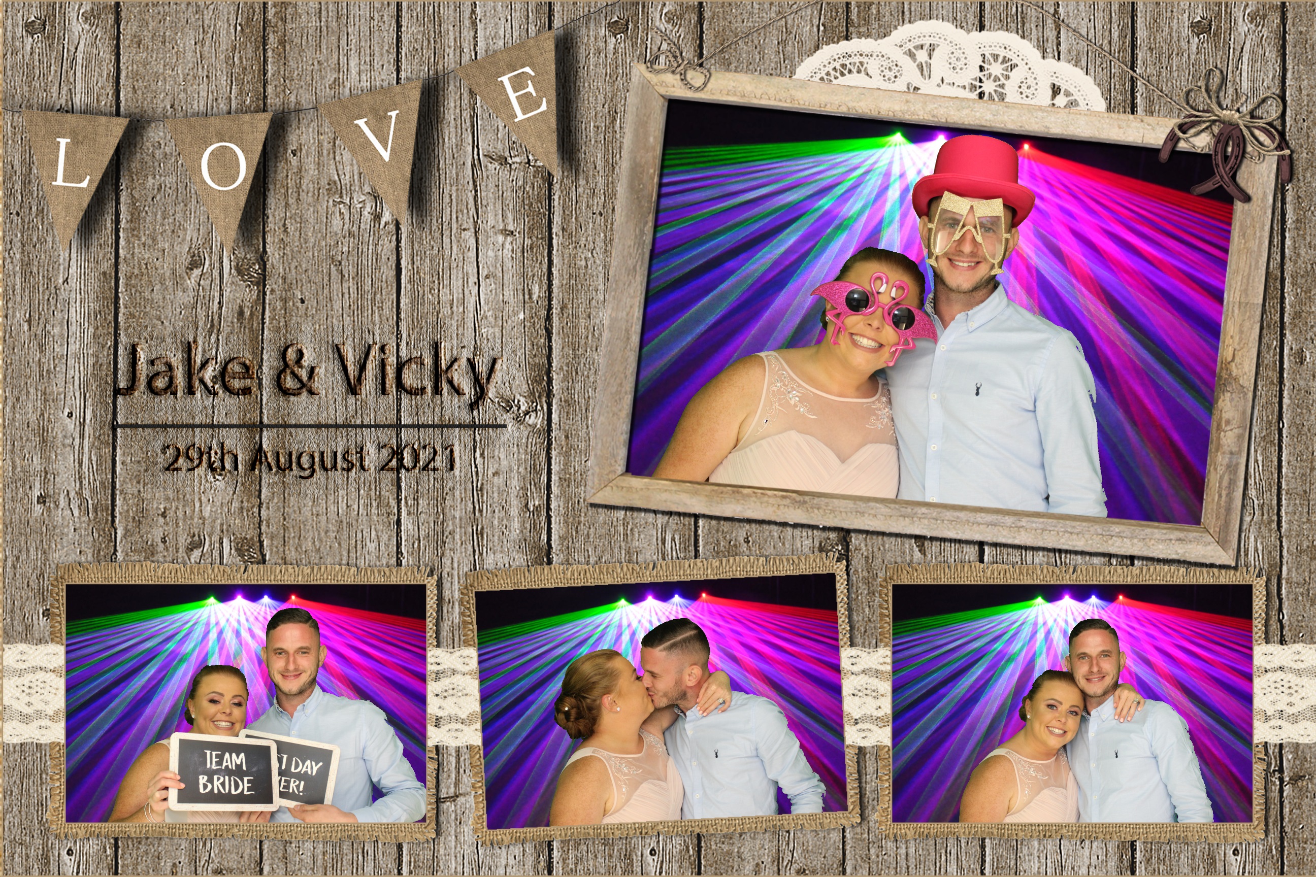 Jake & Vicky | View more photos from the event at images.mobile-photo-booth.com/u/MobilePhotoBoothUK/Jake-Vicky