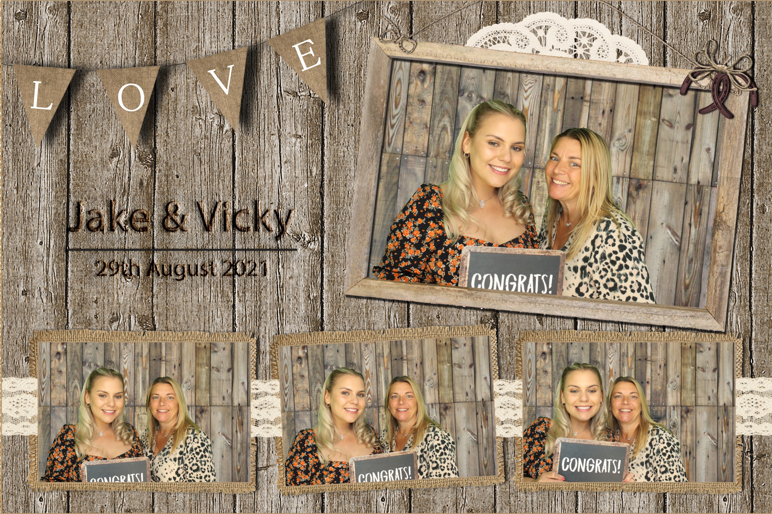 Jake & Vicky | View more photos from the event at images.mobile-photo-booth.com/u/MobilePhotoBoothUK/Jake-Vicky