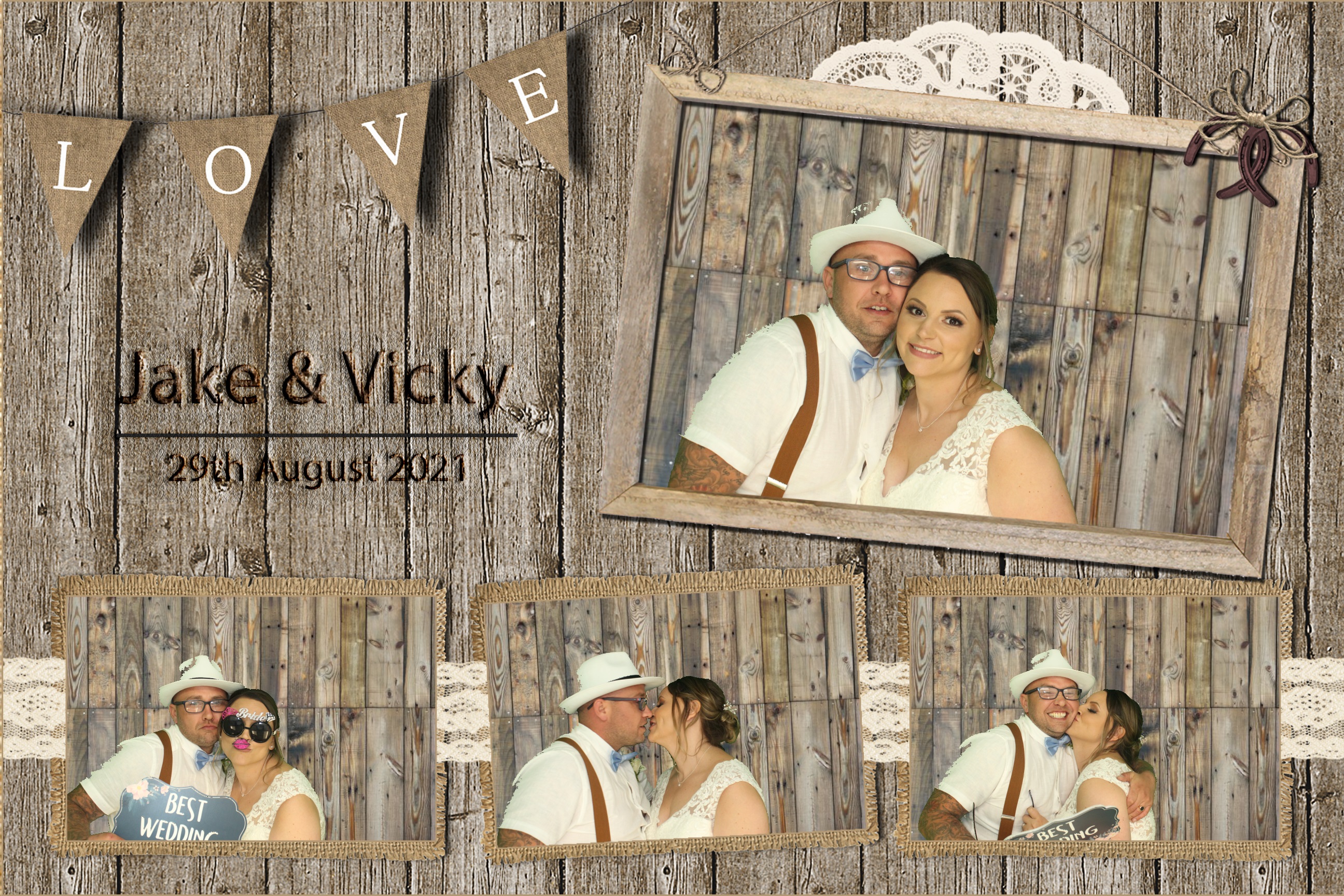 Jake & Vicky | View more photos from the event at images.mobile-photo-booth.com/u/MobilePhotoBoothUK/Jake-Vicky