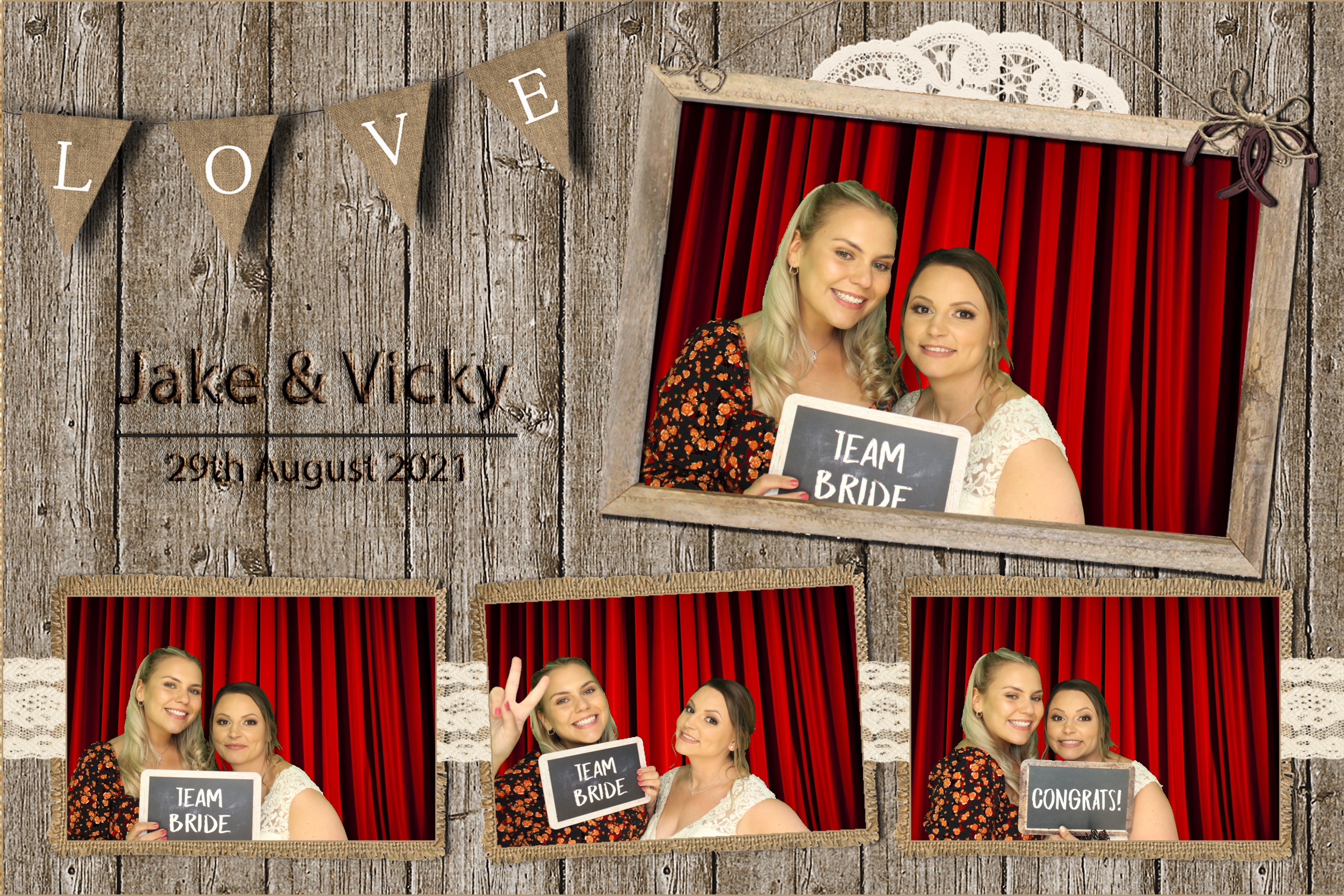 Jake & Vicky | View more photos from the event at images.mobile-photo-booth.com/u/MobilePhotoBoothUK/Jake-Vicky