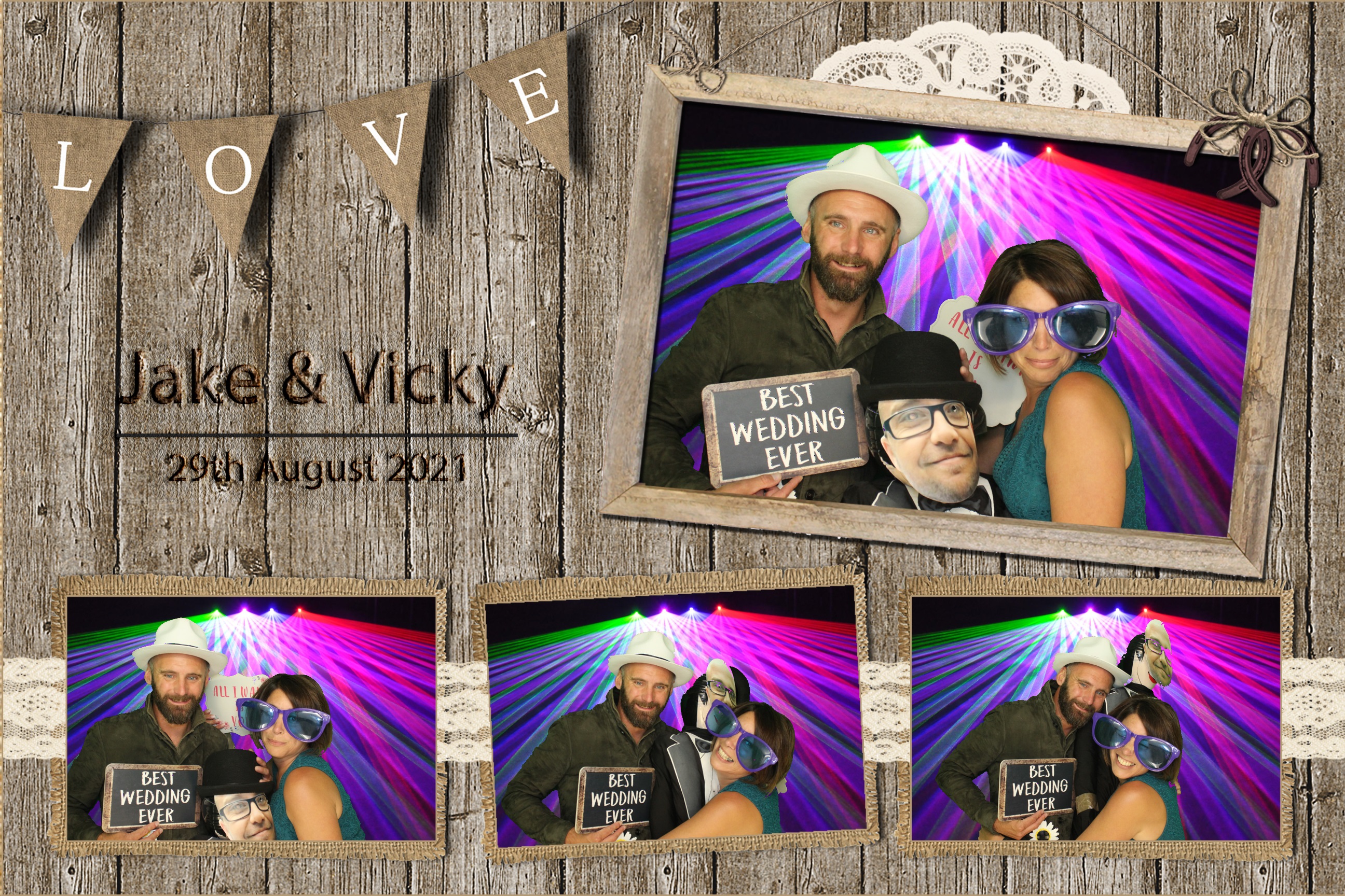 Jake & Vicky | View more photos from the event at images.mobile-photo-booth.com/u/MobilePhotoBoothUK/Jake-Vicky