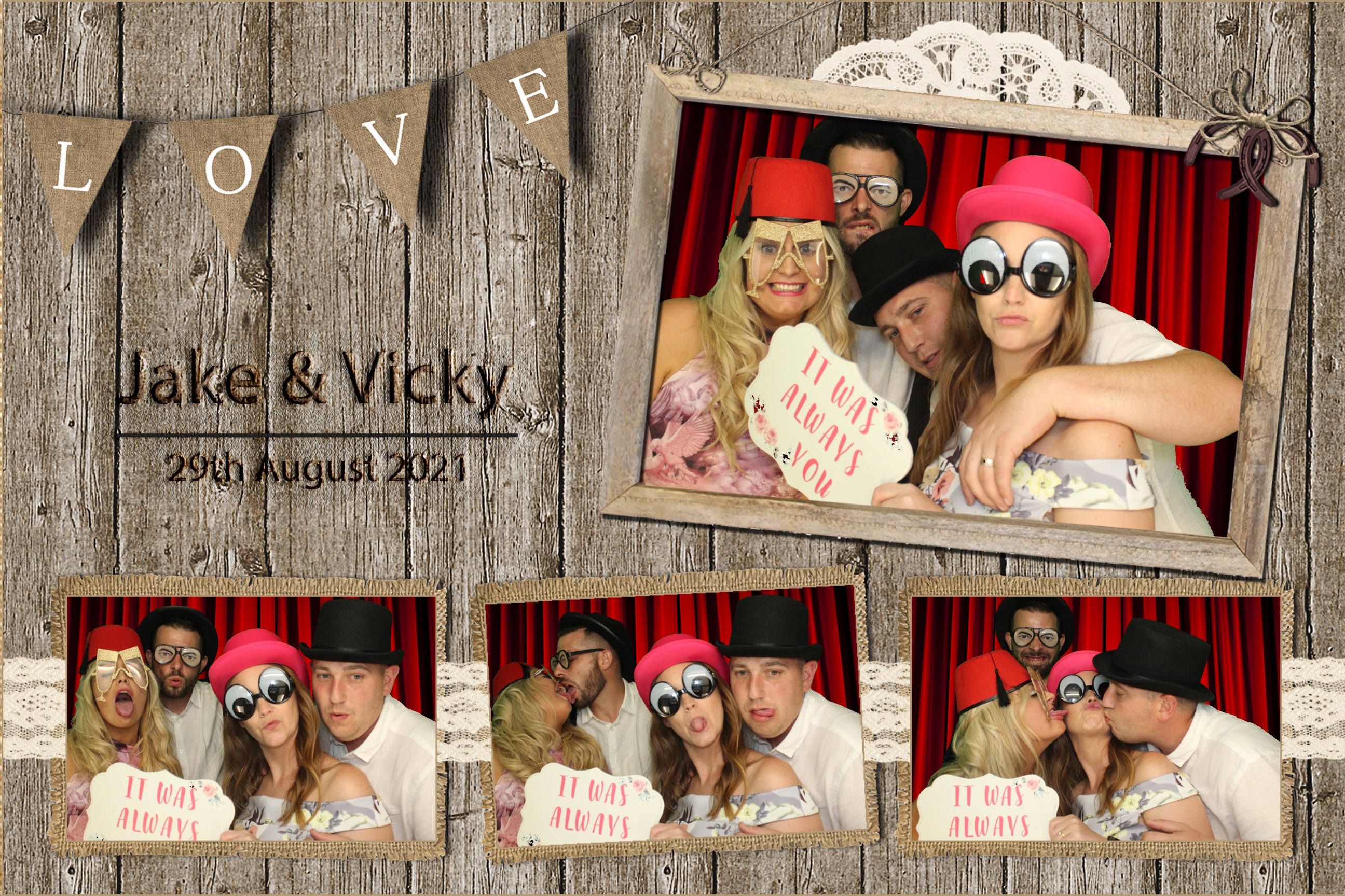 Jake & Vicky | View more photos from the event at images.mobile-photo-booth.com/u/MobilePhotoBoothUK/Jake-Vicky