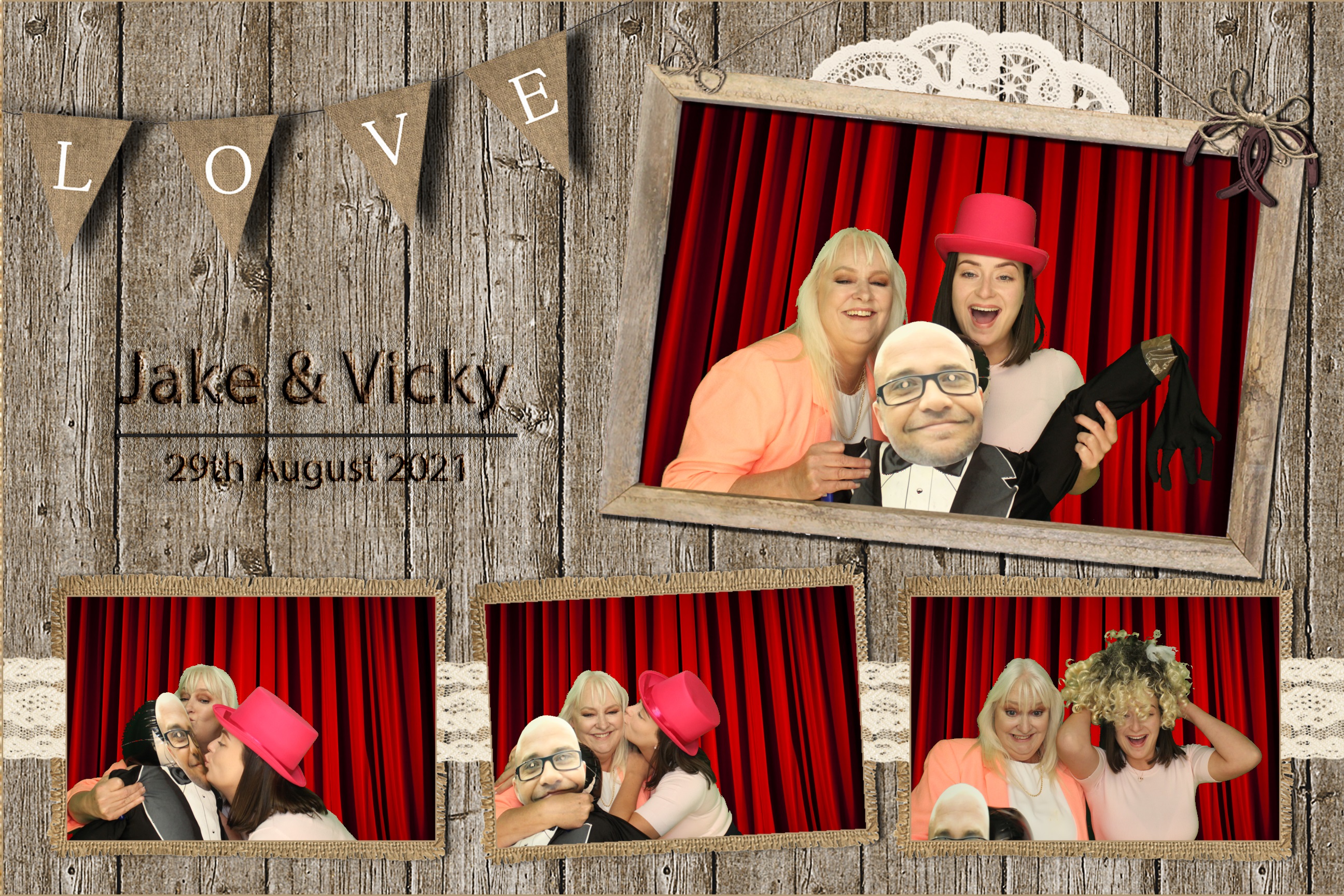 Jake & Vicky | View more photos from the event at images.mobile-photo-booth.com/u/MobilePhotoBoothUK/Jake-Vicky