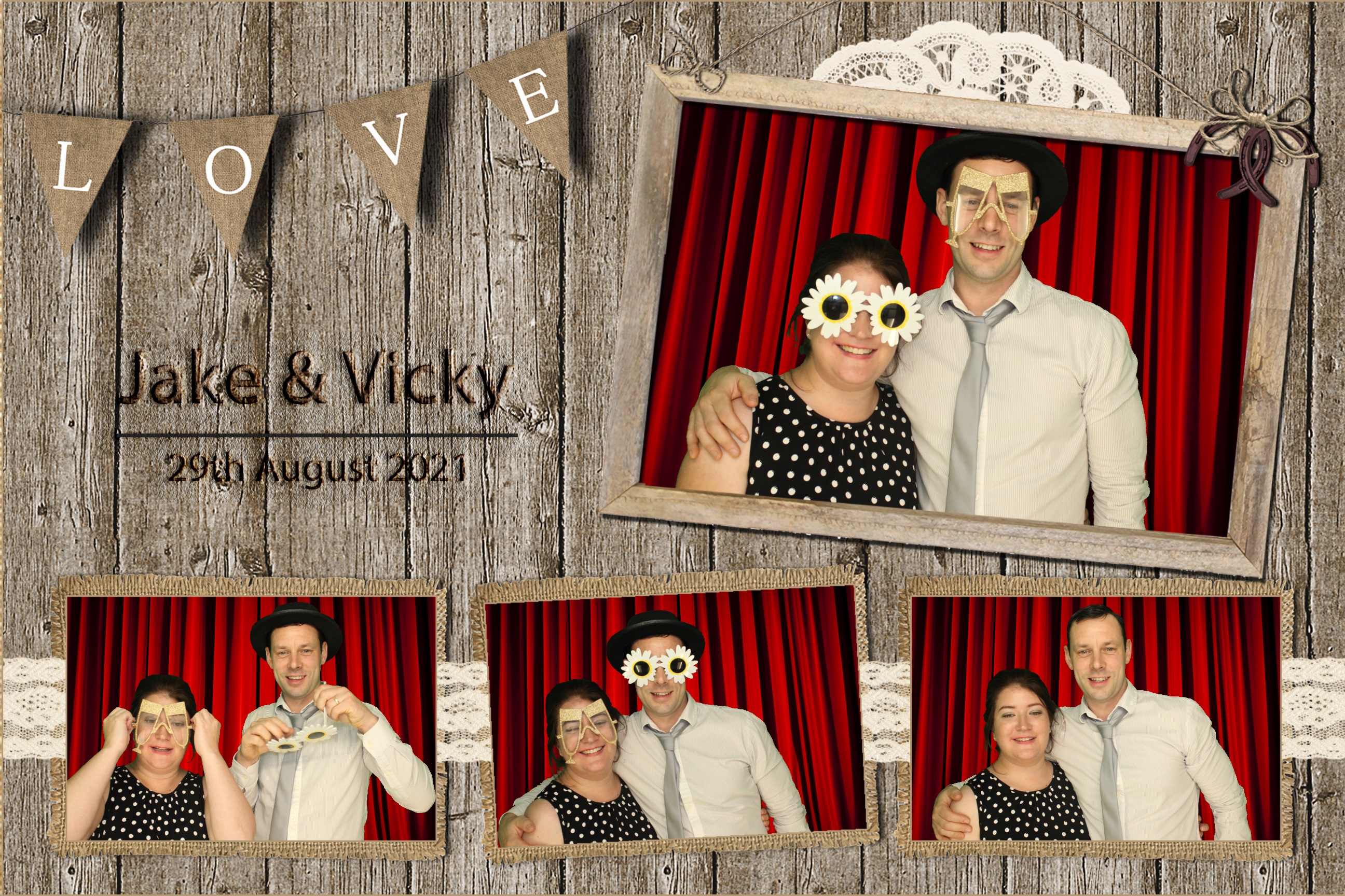 Jake & Vicky | View more photos from the event at images.mobile-photo-booth.com/u/MobilePhotoBoothUK/Jake-Vicky