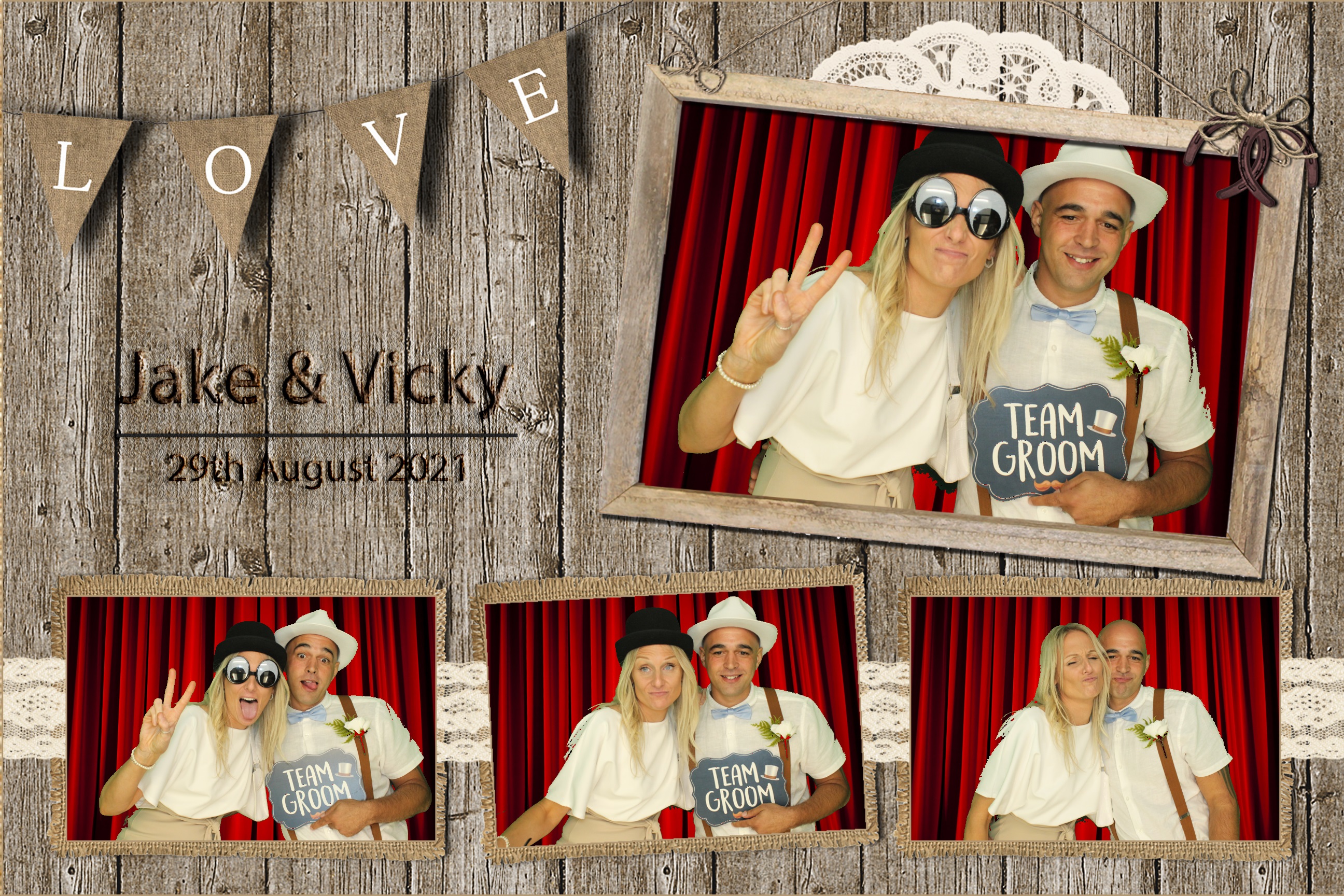 Jake & Vicky | View more photos from the event at images.mobile-photo-booth.com/u/MobilePhotoBoothUK/Jake-Vicky