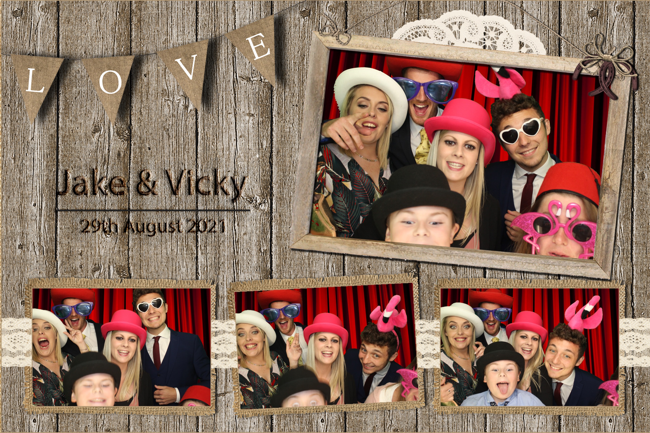 Jake & Vicky | View more photos from the event at images.mobile-photo-booth.com/u/MobilePhotoBoothUK/Jake-Vicky