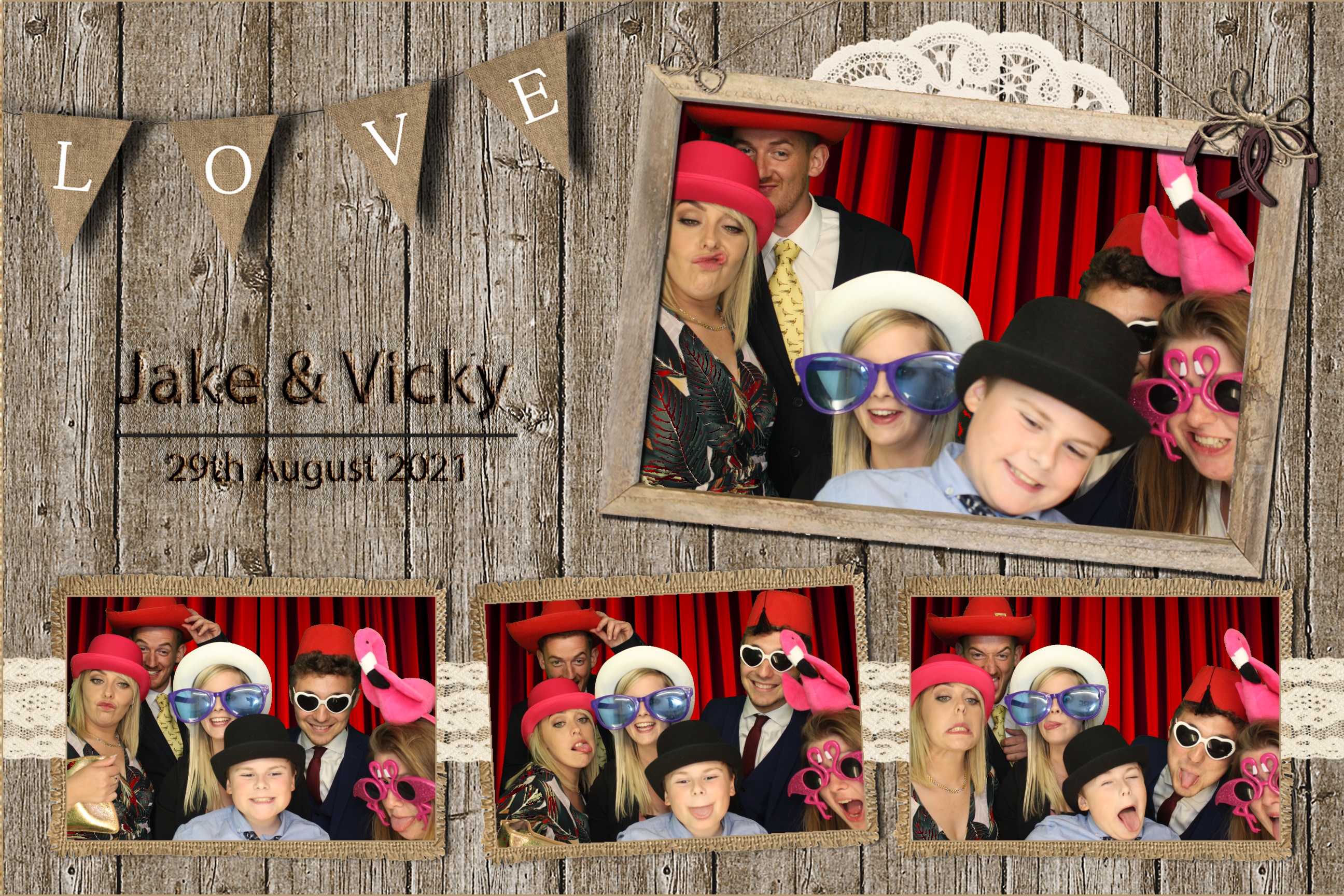 Jake & Vicky | View more photos from the event at images.mobile-photo-booth.com/u/MobilePhotoBoothUK/Jake-Vicky