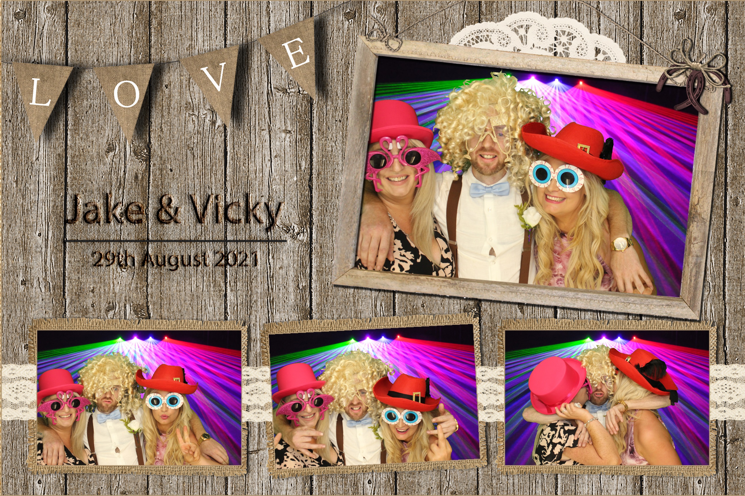 Jake & Vicky | View more photos from the event at images.mobile-photo-booth.com/u/MobilePhotoBoothUK/Jake-Vicky