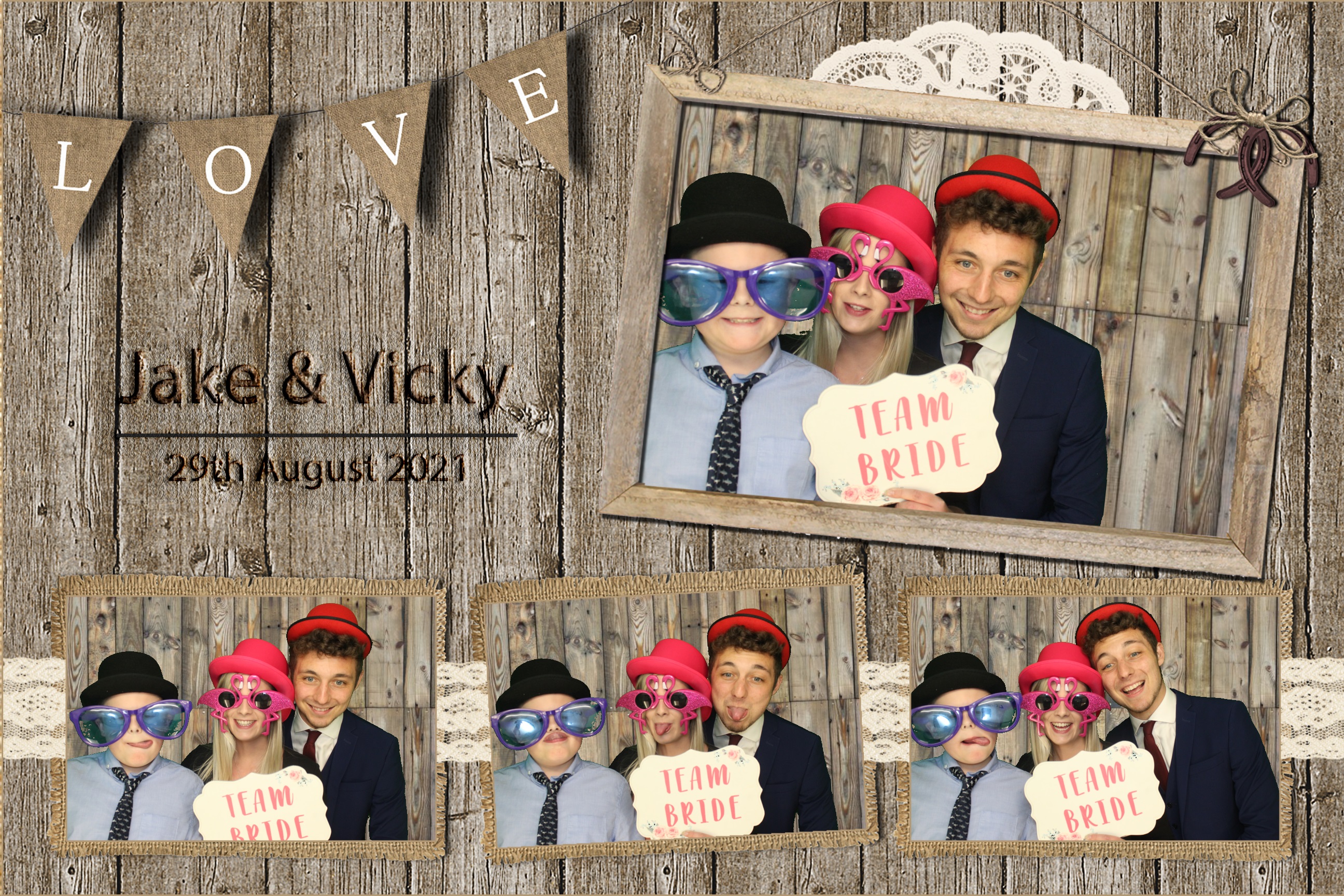 Jake & Vicky | View more photos from the event at images.mobile-photo-booth.com/u/MobilePhotoBoothUK/Jake-Vicky