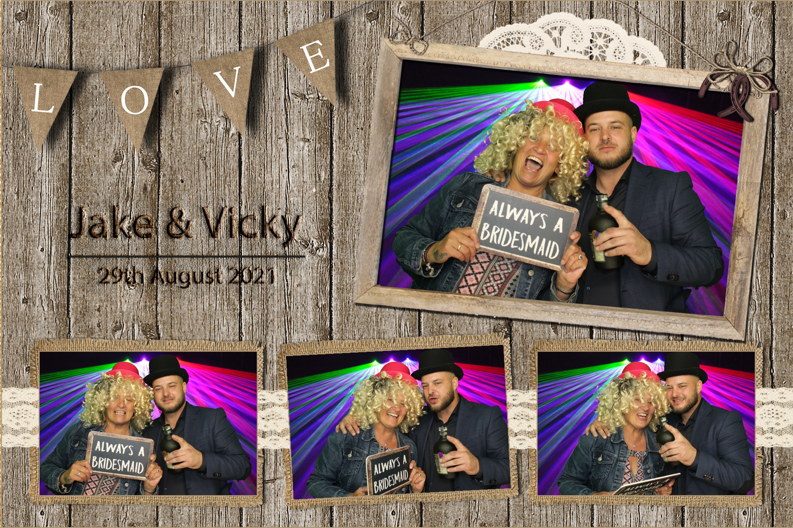 Jake & Vicky | View more photos from the event at images.mobile-photo-booth.com/u/MobilePhotoBoothUK/Jake-Vicky