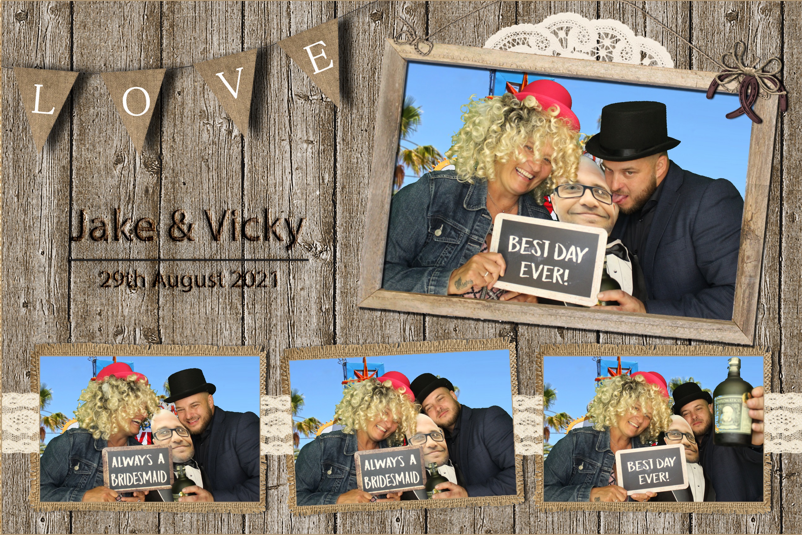 Jake & Vicky | View more photos from the event at images.mobile-photo-booth.com/u/MobilePhotoBoothUK/Jake-Vicky