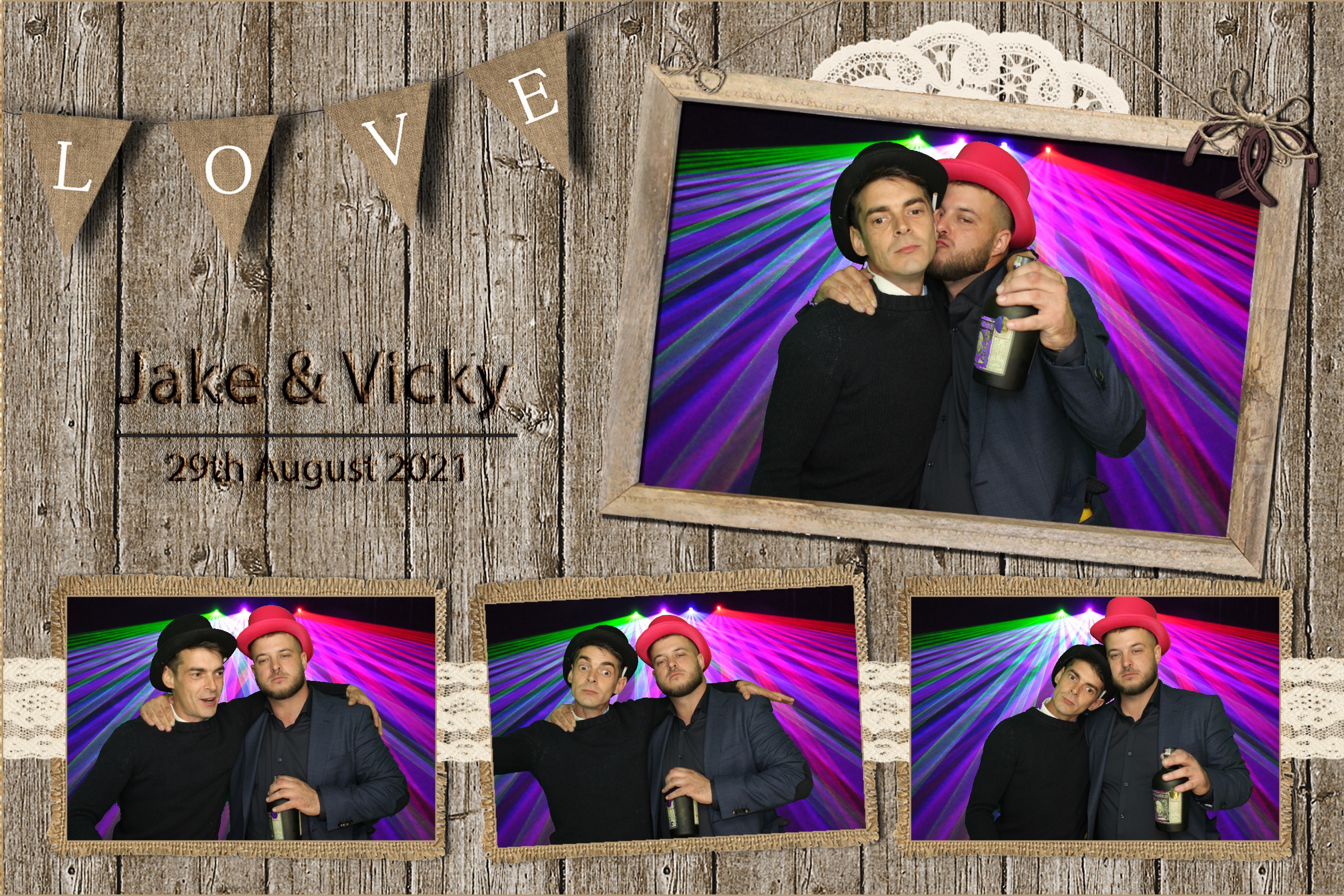 Jake & Vicky | View more photos from the event at images.mobile-photo-booth.com/u/MobilePhotoBoothUK/Jake-Vicky