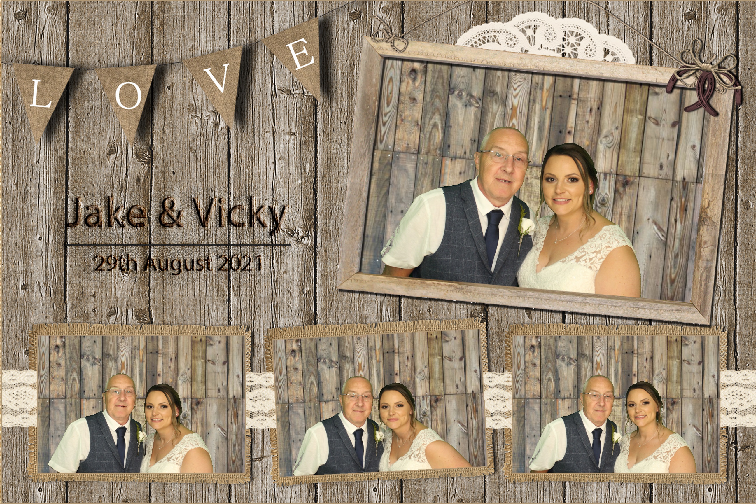 Jake & Vicky | View more photos from the event at images.mobile-photo-booth.com/u/MobilePhotoBoothUK/Jake-Vicky