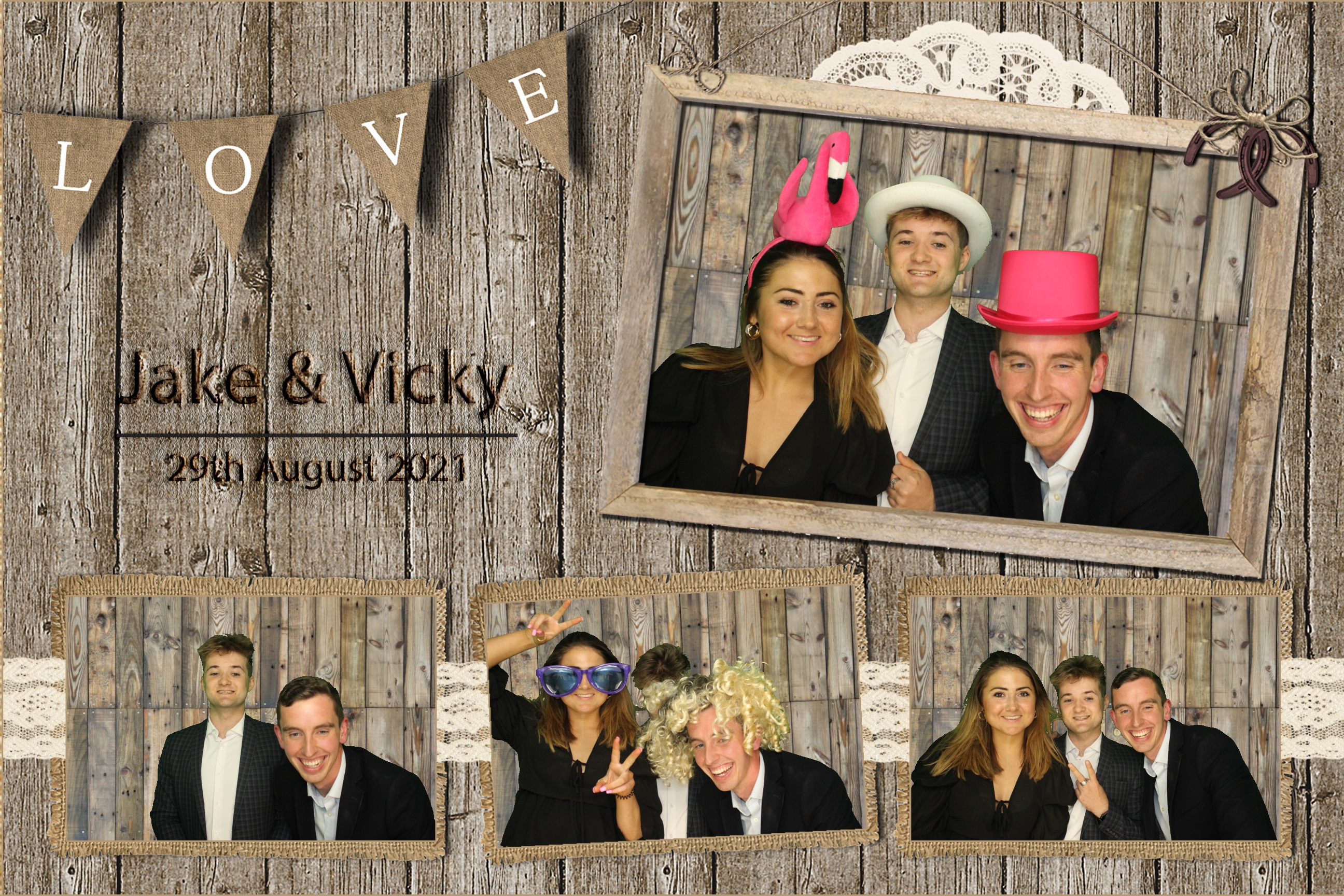 Jake & Vicky | View more photos from the event at images.mobile-photo-booth.com/u/MobilePhotoBoothUK/Jake-Vicky