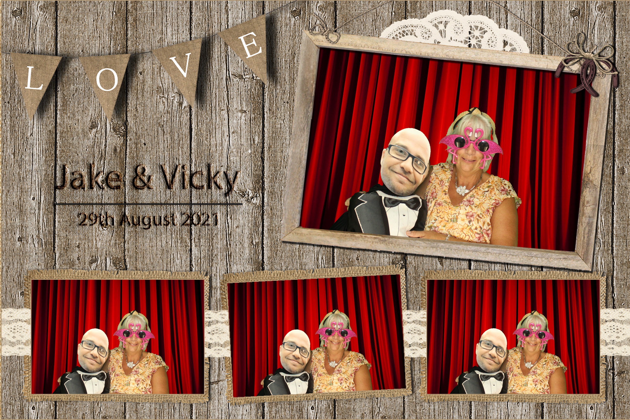 Jake & Vicky | View more photos from the event at images.mobile-photo-booth.com/u/MobilePhotoBoothUK/Jake-Vicky
