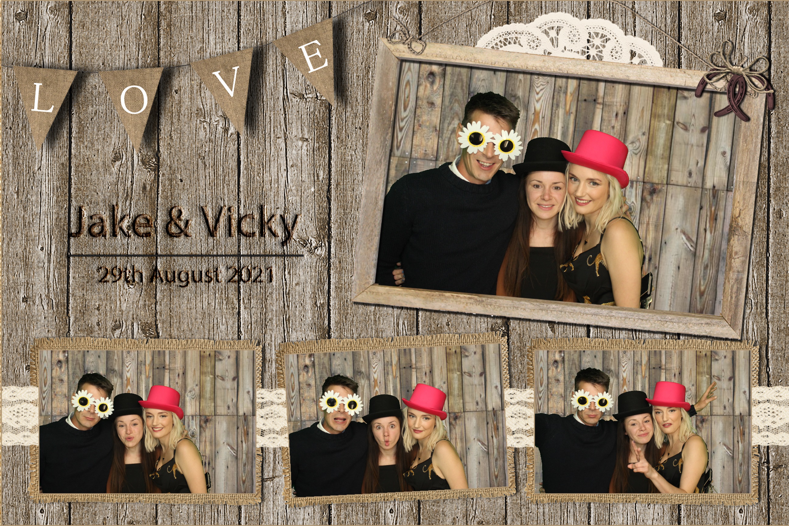 Jake & Vicky | View more photos from the event at images.mobile-photo-booth.com/u/MobilePhotoBoothUK/Jake-Vicky