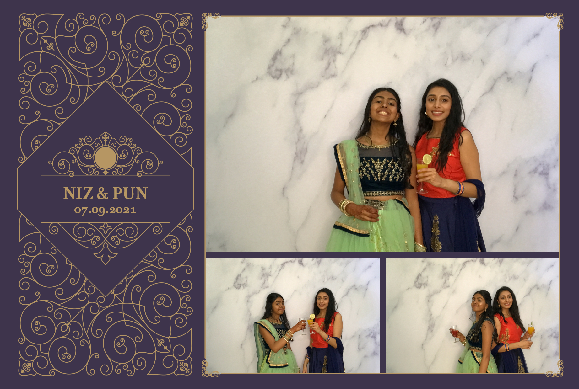 Niz & Pun | View more photos from the event at images.mobile-photo-booth.com/u/MobilePhotoBoothUK/Niz-Pun