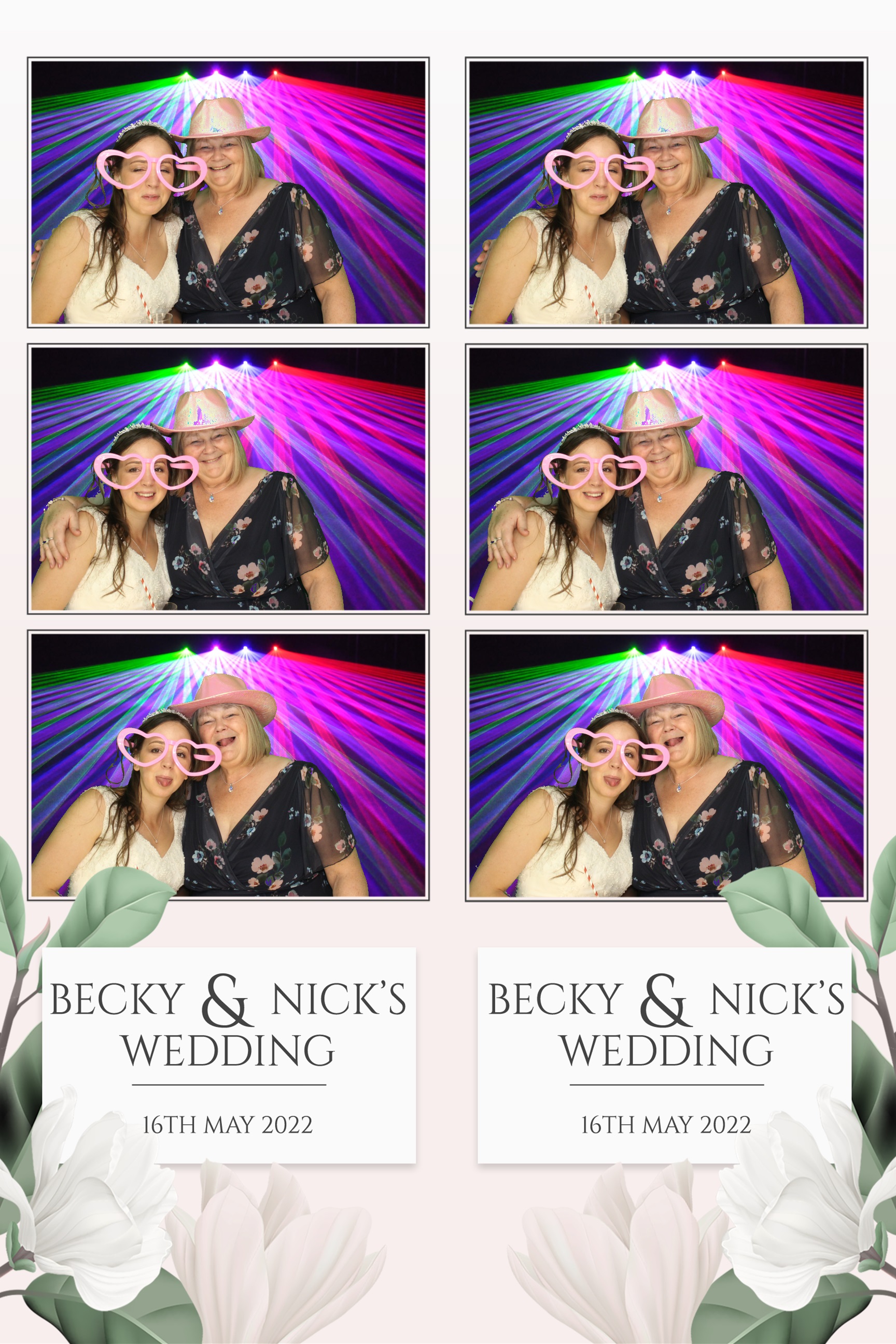 Becky & Nick | View more photos from the event at images.mobile-photo-booth.com/u/MobilePhotoBoothUK/Becky-Nick