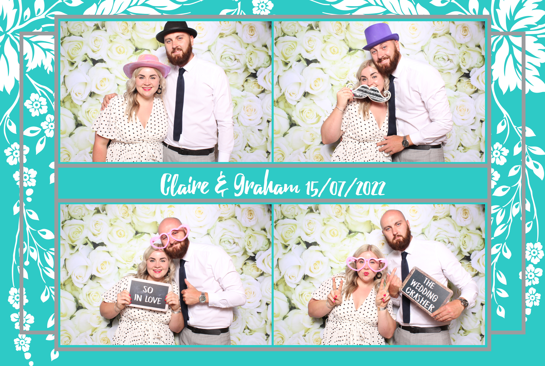 Claire & Graham | View more photos from the event at images.mobile-photo-booth.com/u/MobilePhotoBoothUK/Claire-Graham