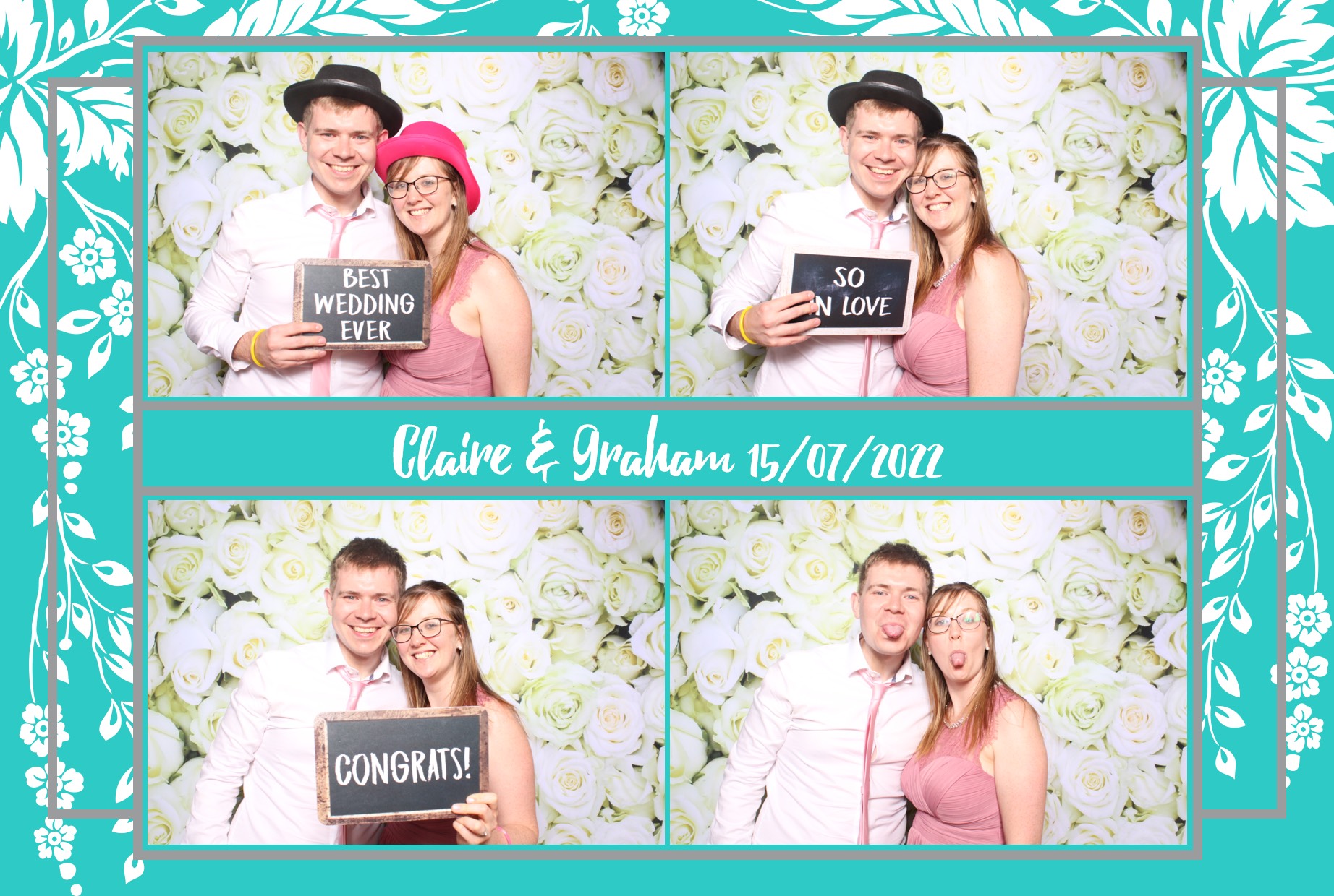 Claire & Graham | View more photos from the event at images.mobile-photo-booth.com/u/MobilePhotoBoothUK/Claire-Graham
