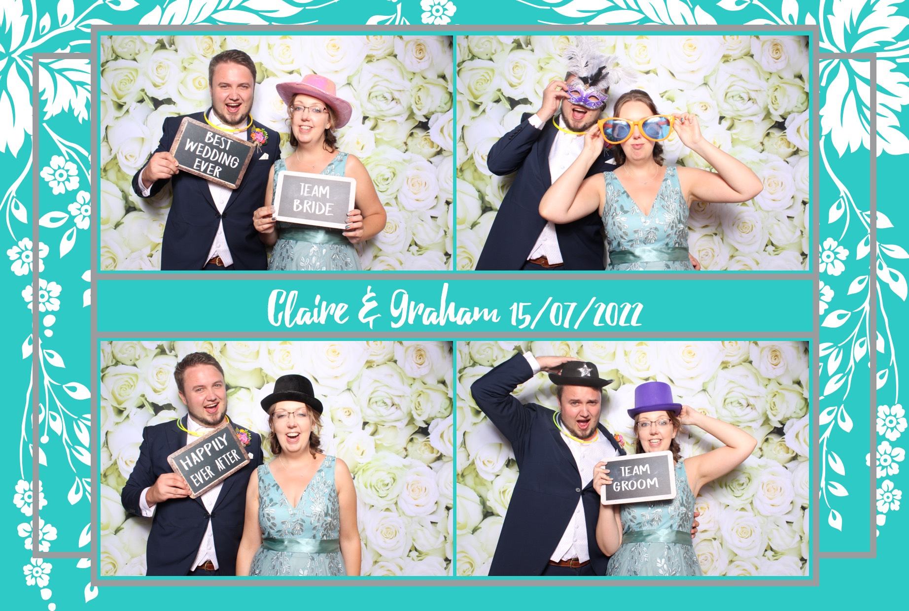 Claire & Graham | View more photos from the event at images.mobile-photo-booth.com/u/MobilePhotoBoothUK/Claire-Graham