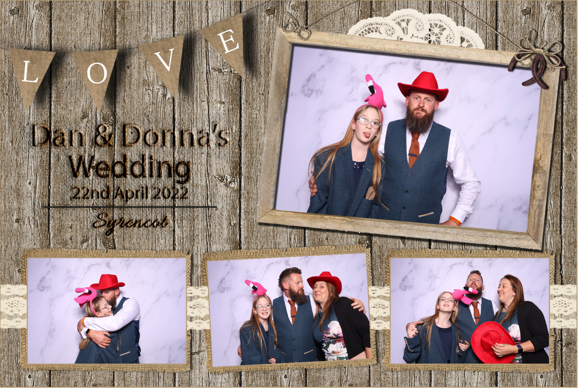 Dan & Donna | View more photos from the event at images.mobile-photo-booth.com/u/MobilePhotoBoothUK/Dan-Donna