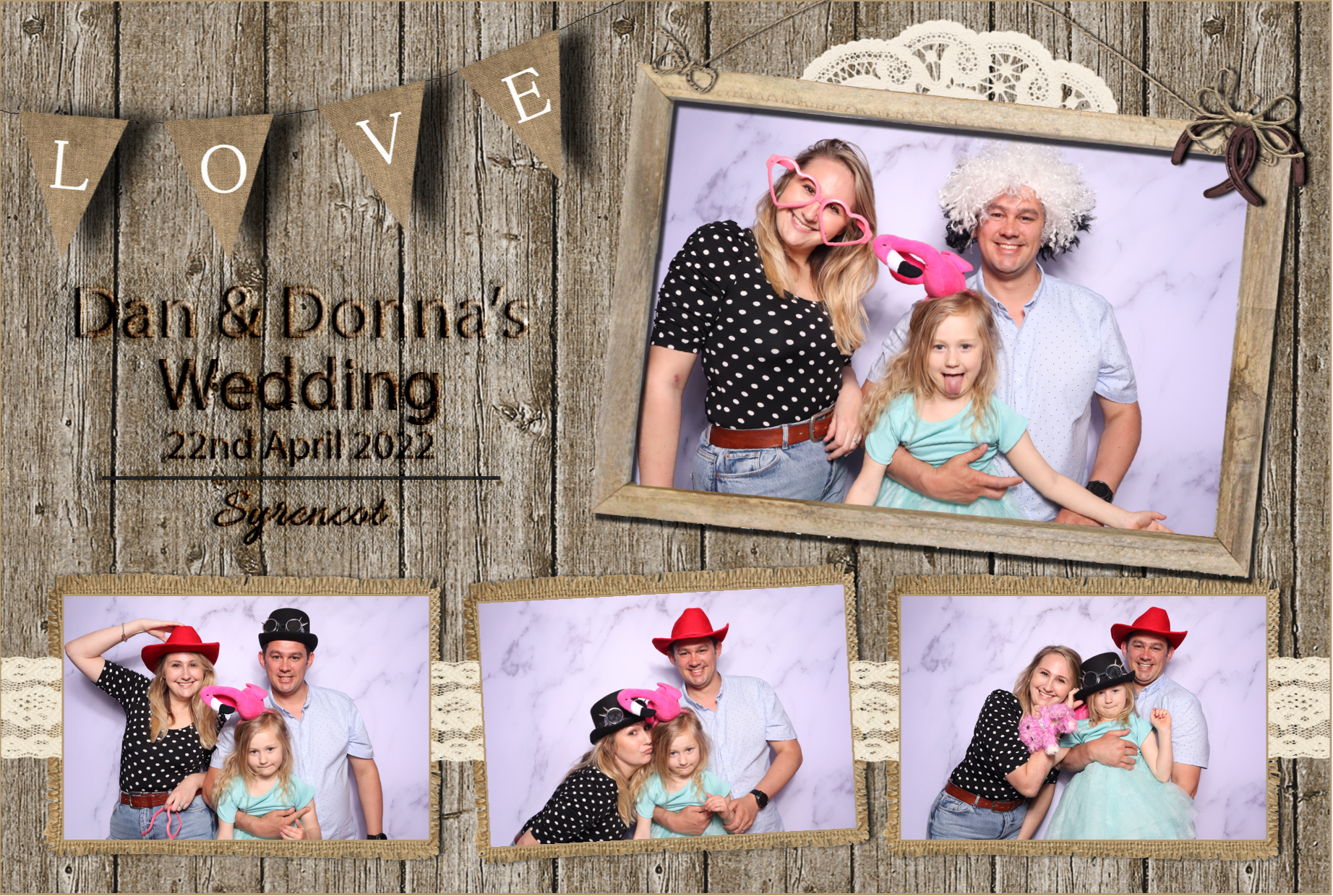 Dan & Donna | View more photos from the event at images.mobile-photo-booth.com/u/MobilePhotoBoothUK/Dan-Donna