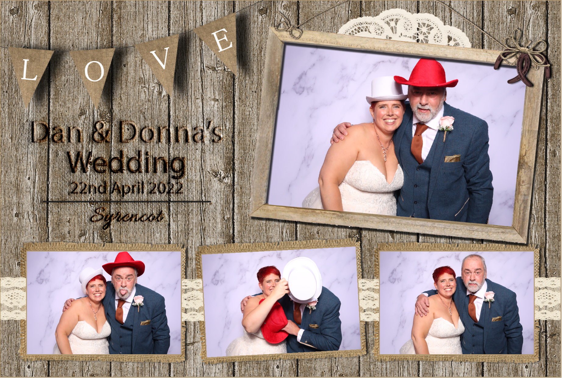Dan & Donna | View more photos from the event at images.mobile-photo-booth.com/u/MobilePhotoBoothUK/Dan-Donna