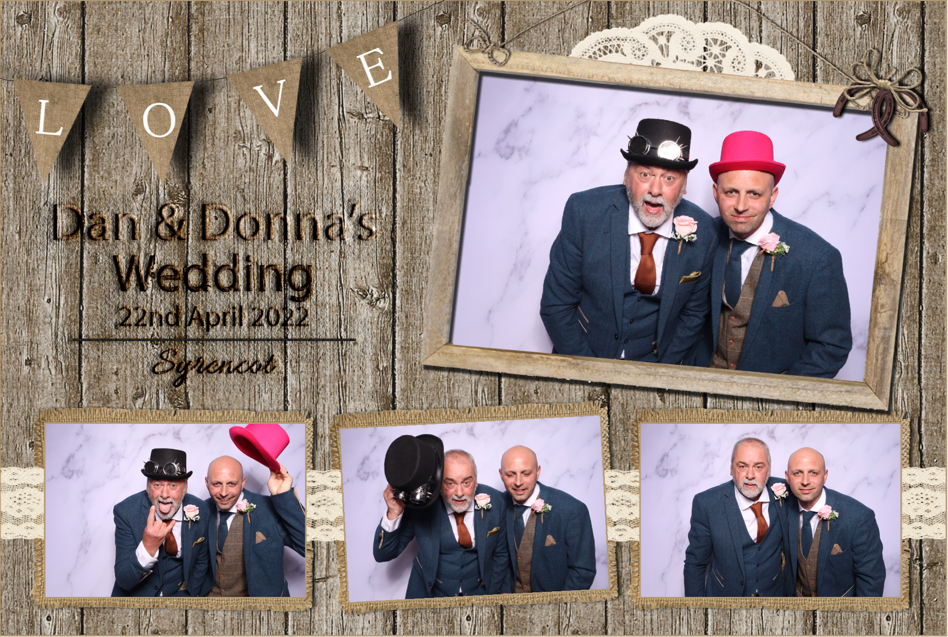 Dan & Donna | View more photos from the event at images.mobile-photo-booth.com/u/MobilePhotoBoothUK/Dan-Donna