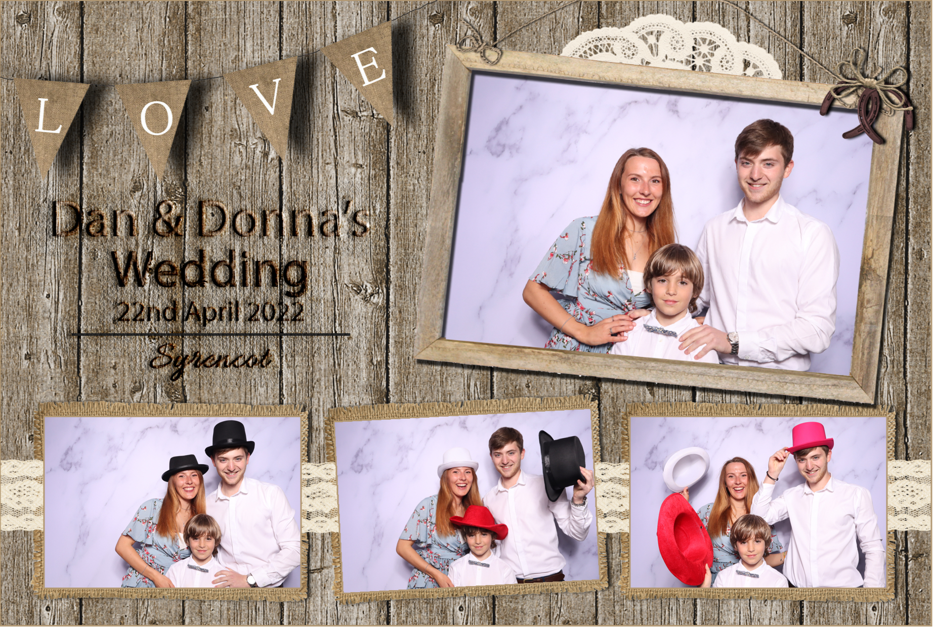 Dan & Donna | View more photos from the event at images.mobile-photo-booth.com/u/MobilePhotoBoothUK/Dan-Donna