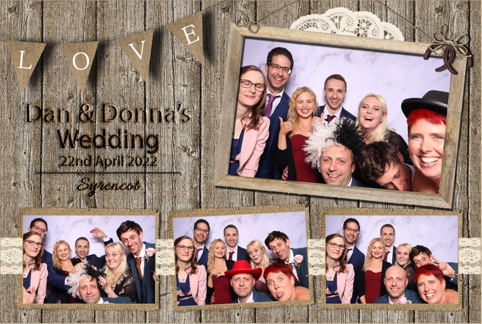 Dan & Donna | View more photos from the event at images.mobile-photo-booth.com/u/MobilePhotoBoothUK/Dan-Donna