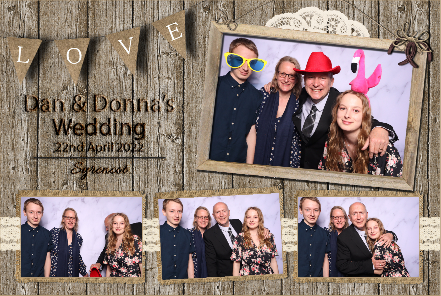 Dan & Donna | View more photos from the event at images.mobile-photo-booth.com/u/MobilePhotoBoothUK/Dan-Donna