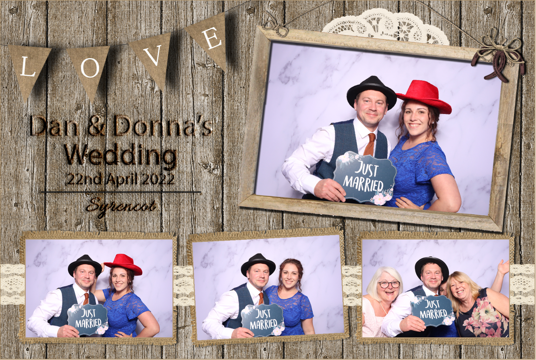 Dan & Donna | View more photos from the event at images.mobile-photo-booth.com/u/MobilePhotoBoothUK/Dan-Donna
