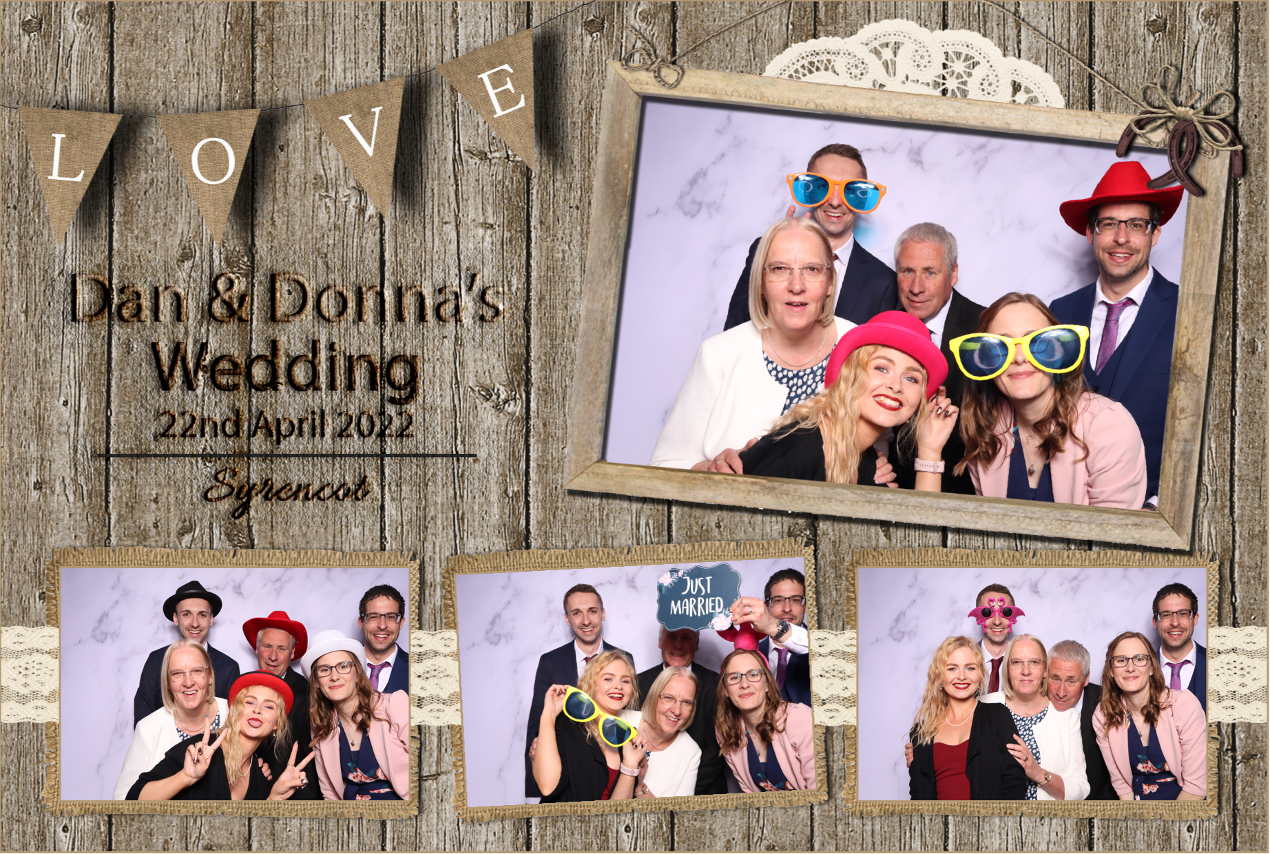 Dan & Donna | View more photos from the event at images.mobile-photo-booth.com/u/MobilePhotoBoothUK/Dan-Donna