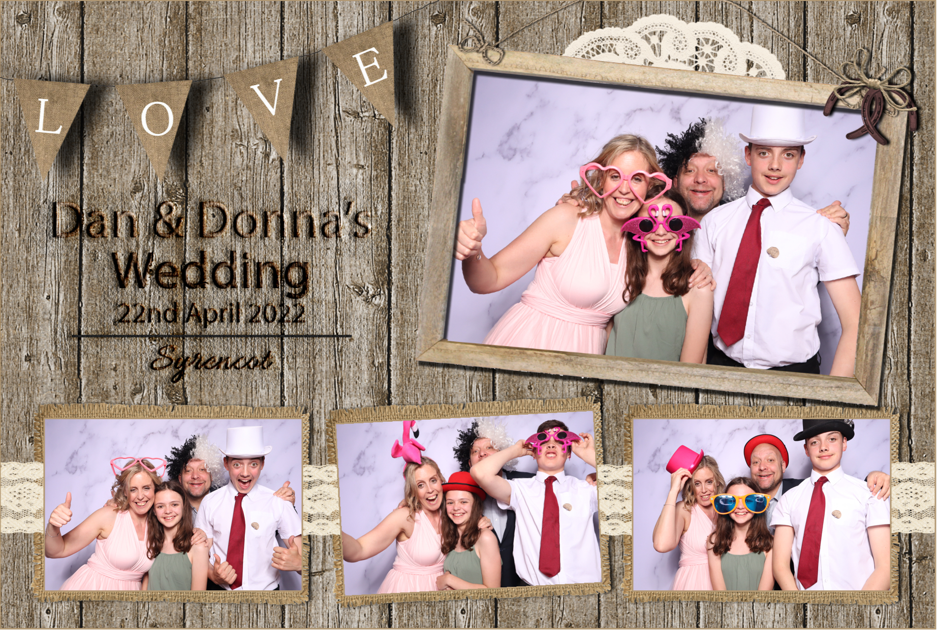 Dan & Donna | View more photos from the event at images.mobile-photo-booth.com/u/MobilePhotoBoothUK/Dan-Donna