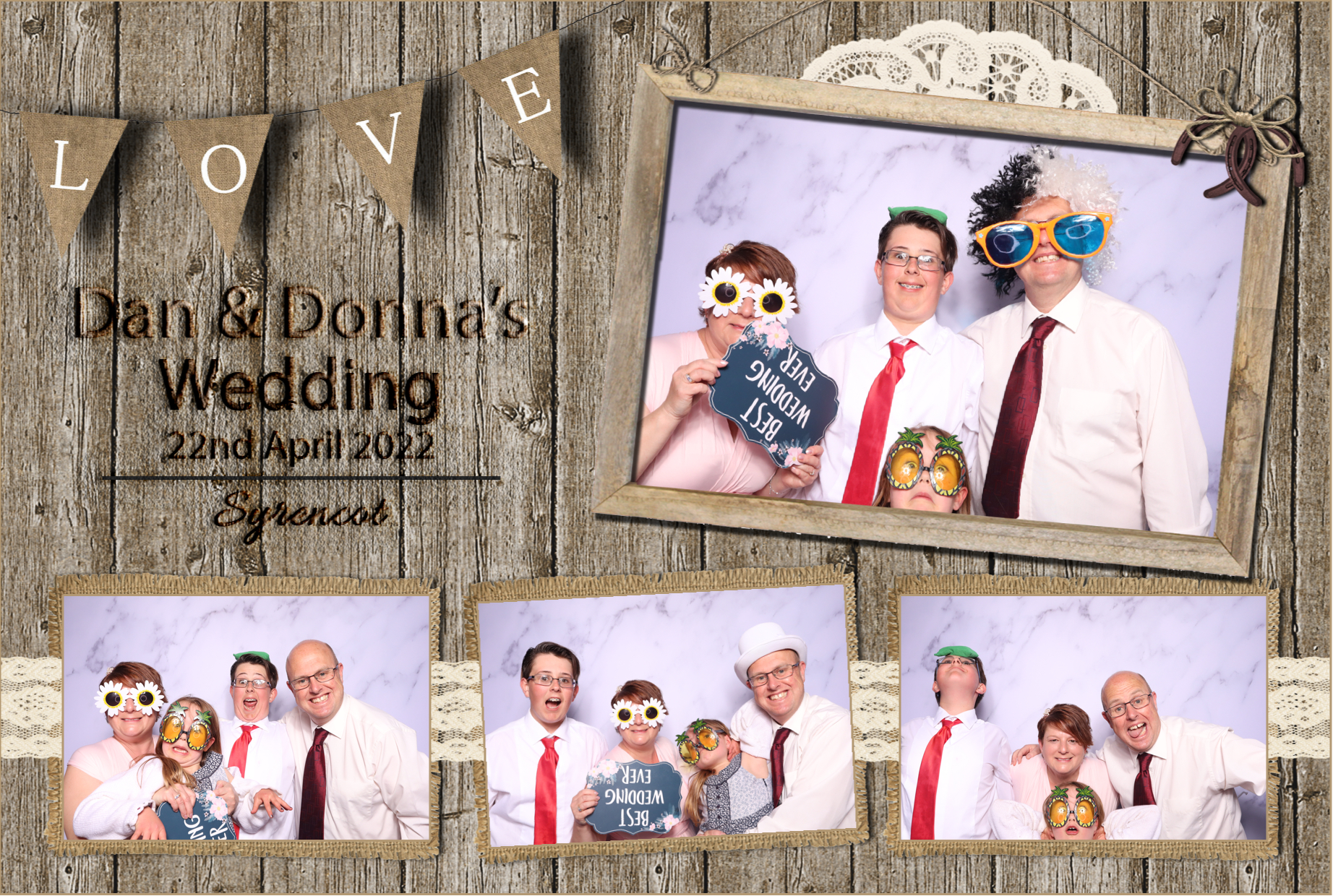 Dan & Donna | View more photos from the event at images.mobile-photo-booth.com/u/MobilePhotoBoothUK/Dan-Donna