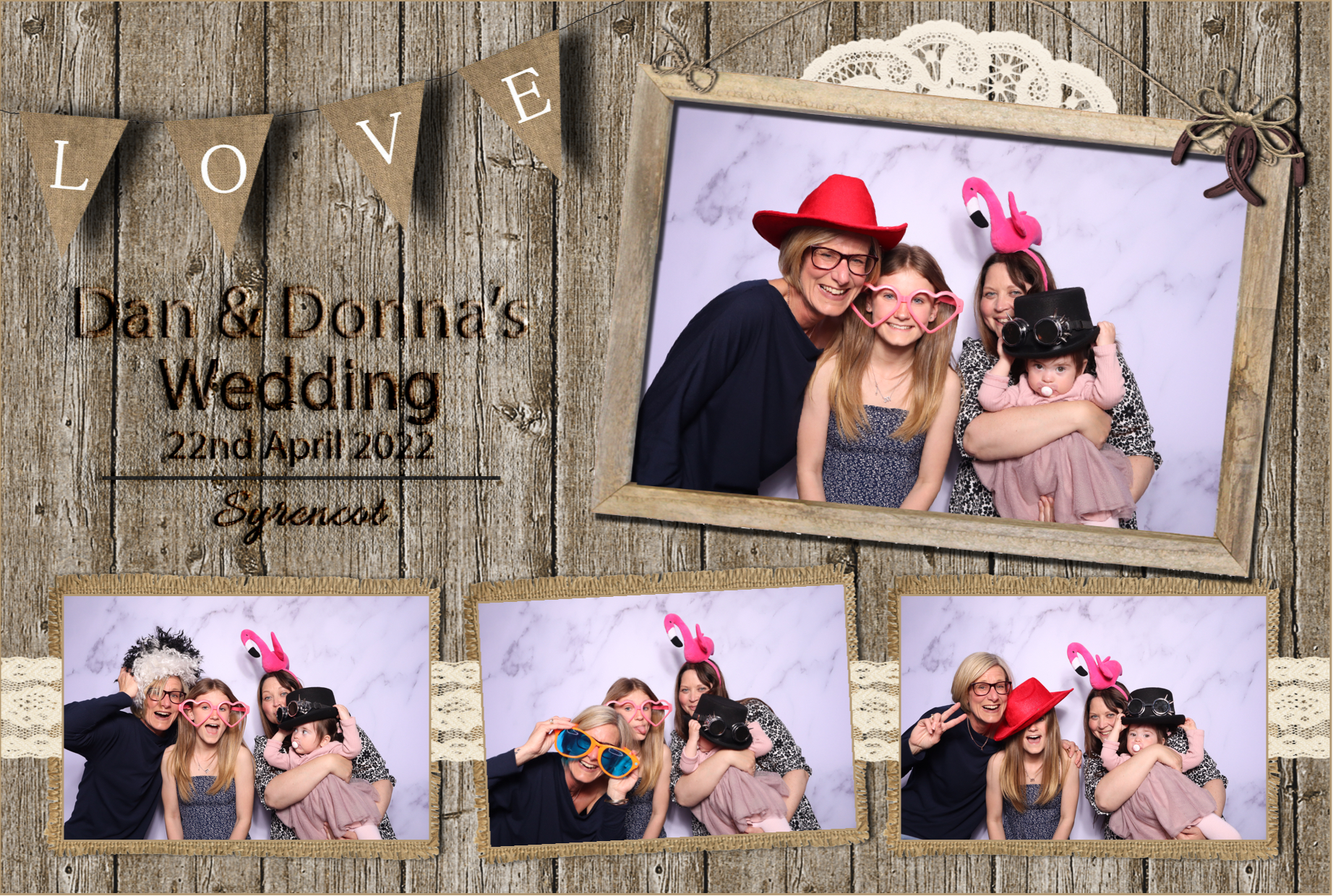 Dan & Donna | View more photos from the event at images.mobile-photo-booth.com/u/MobilePhotoBoothUK/Dan-Donna