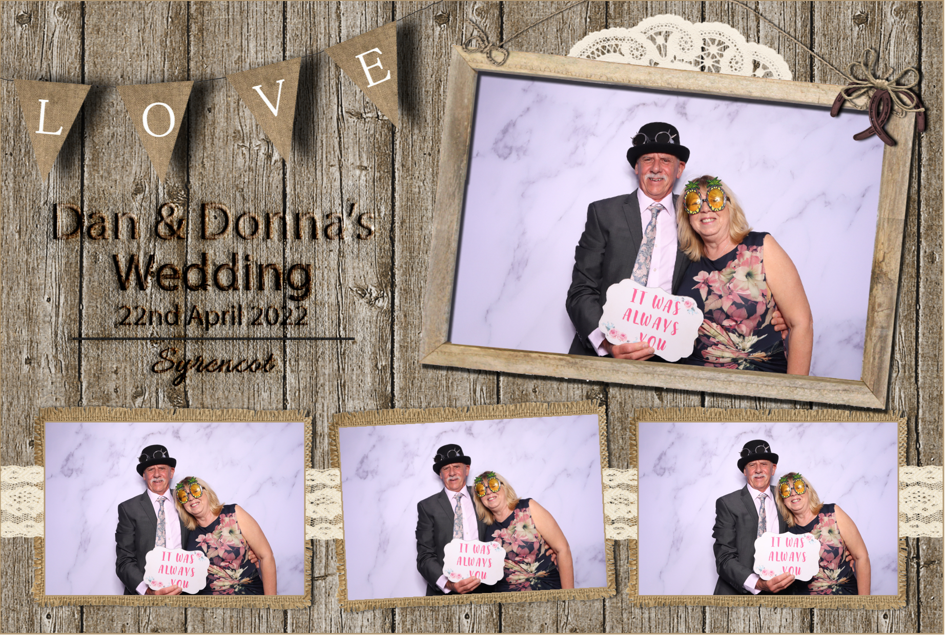 Dan & Donna | View more photos from the event at images.mobile-photo-booth.com/u/MobilePhotoBoothUK/Dan-Donna