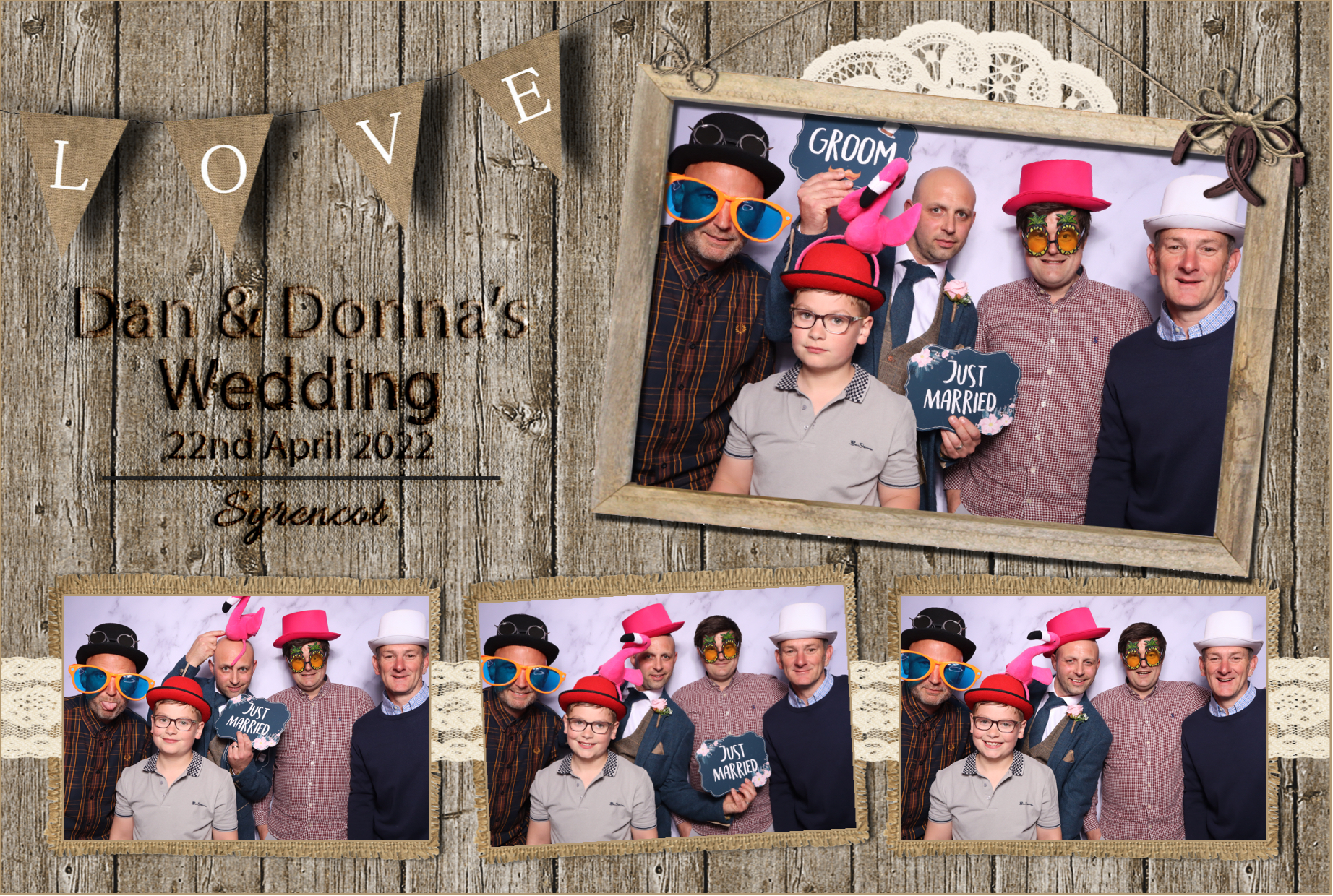 Dan & Donna | View more photos from the event at images.mobile-photo-booth.com/u/MobilePhotoBoothUK/Dan-Donna