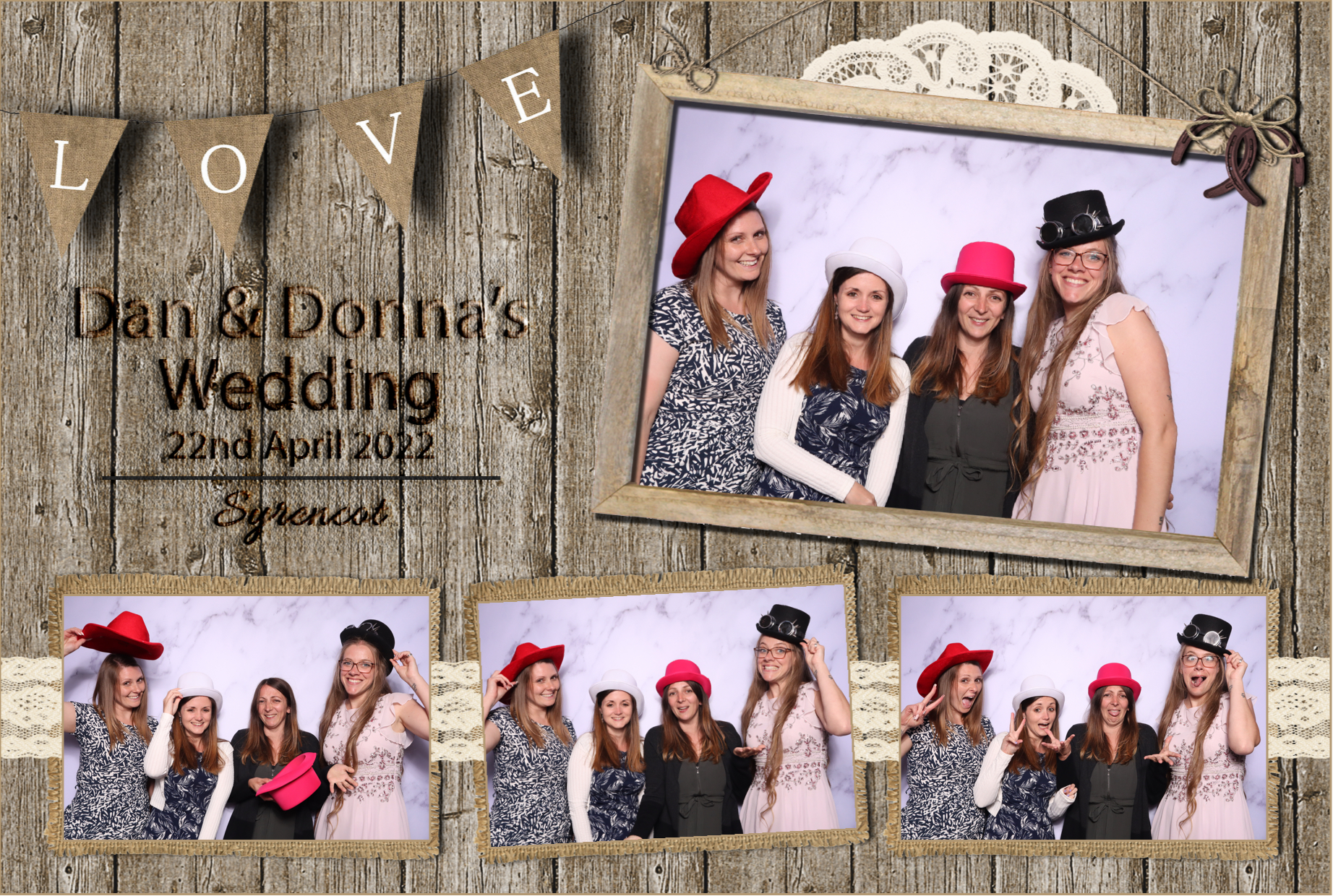 Dan & Donna | View more photos from the event at images.mobile-photo-booth.com/u/MobilePhotoBoothUK/Dan-Donna