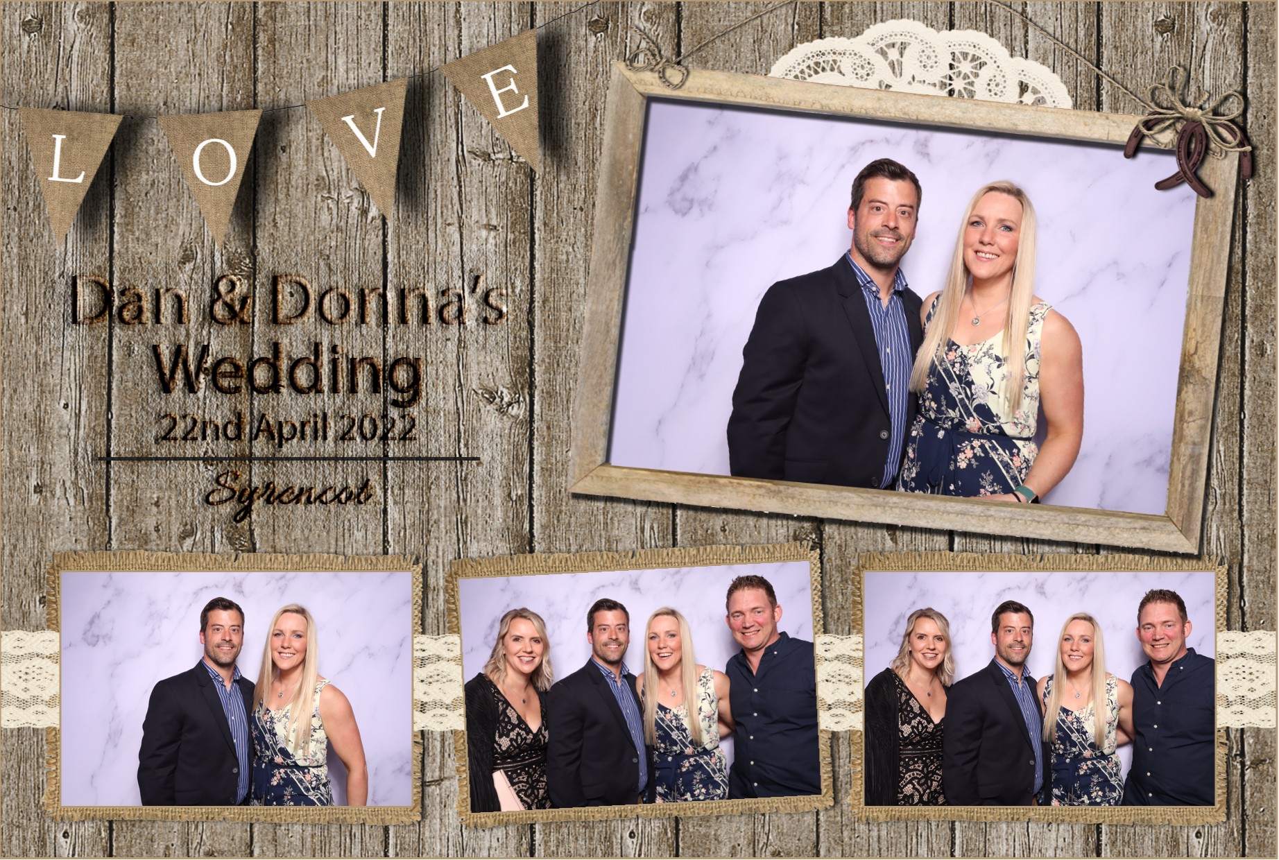 Dan & Donna | View more photos from the event at images.mobile-photo-booth.com/u/MobilePhotoBoothUK/Dan-Donna