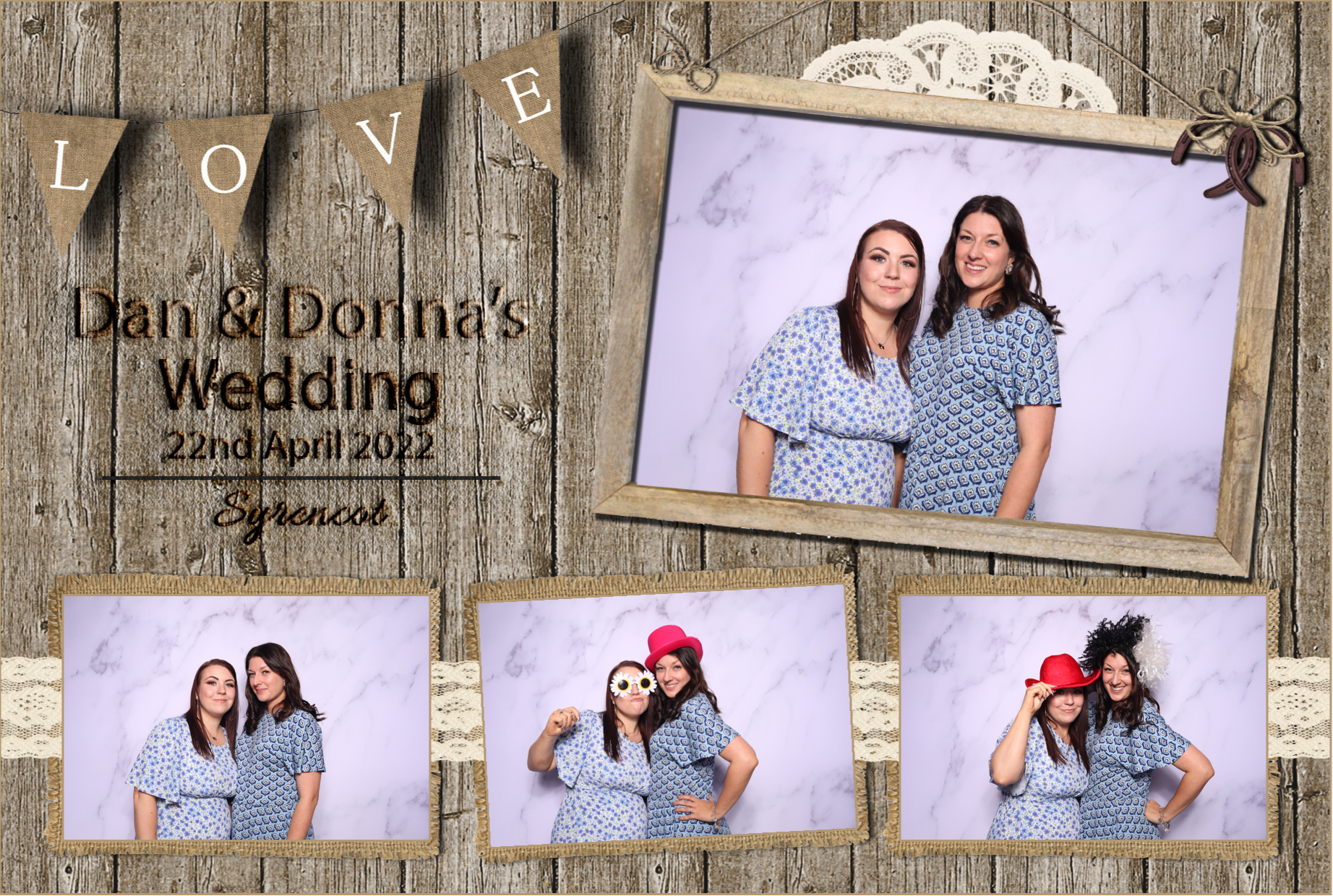 Dan & Donna | View more photos from the event at images.mobile-photo-booth.com/u/MobilePhotoBoothUK/Dan-Donna