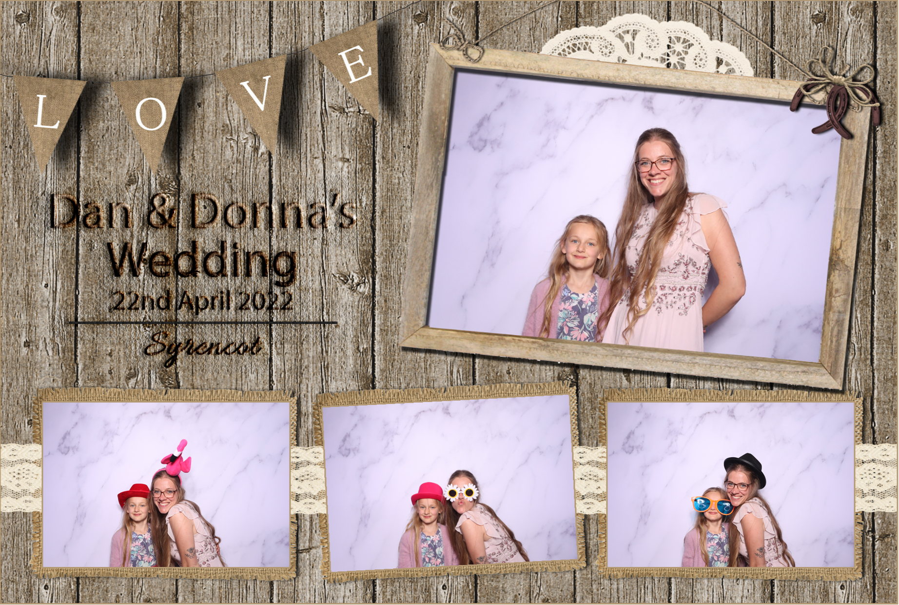 Dan & Donna | View more photos from the event at images.mobile-photo-booth.com/u/MobilePhotoBoothUK/Dan-Donna